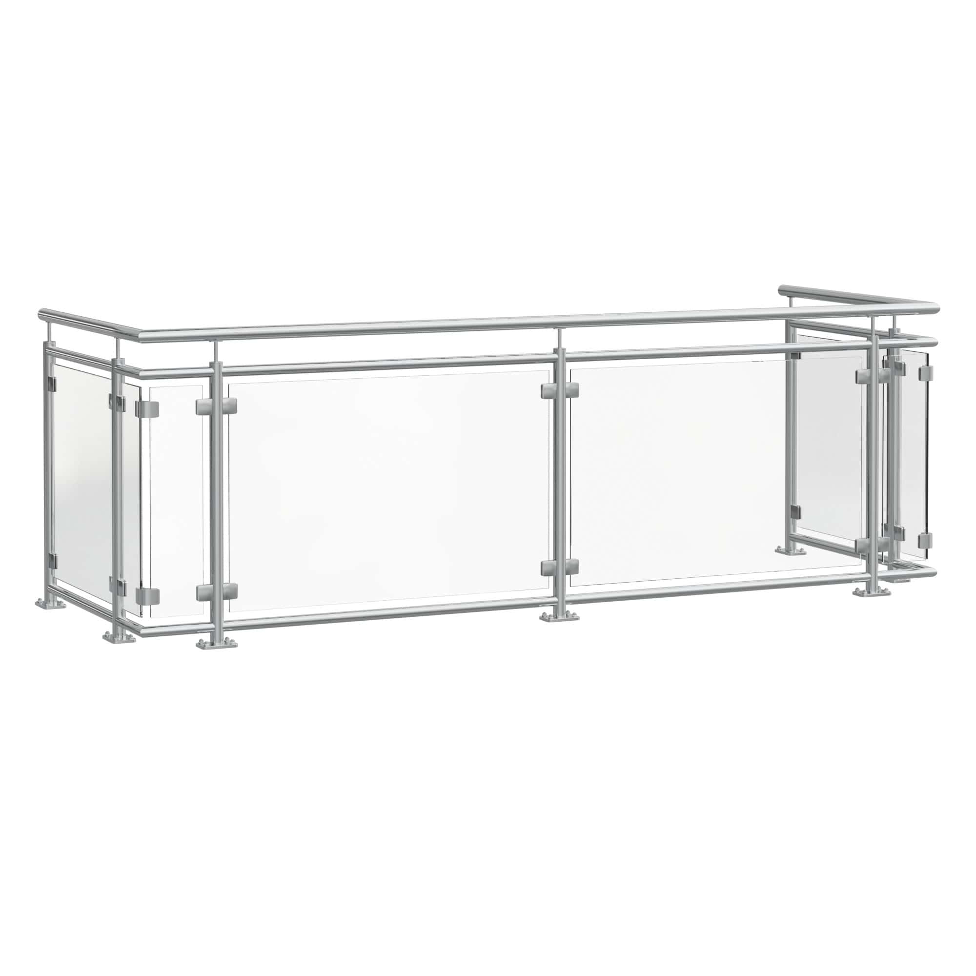 Balustrade de balcon en acier inoxydable KG