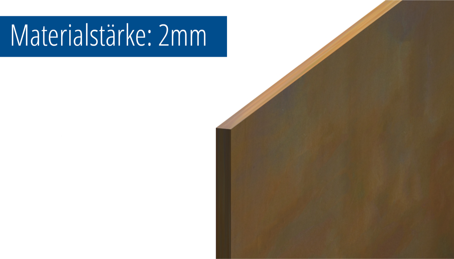 Coupe de tôle en acier Corten épaisseur 2 mm