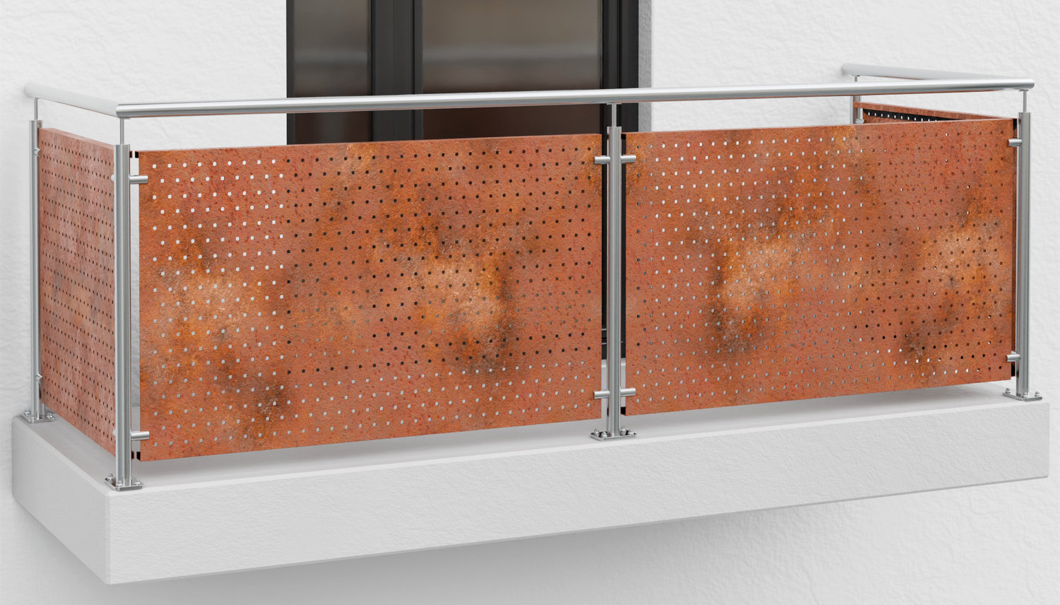 Revêtement de balcon en acier Corten SK VE