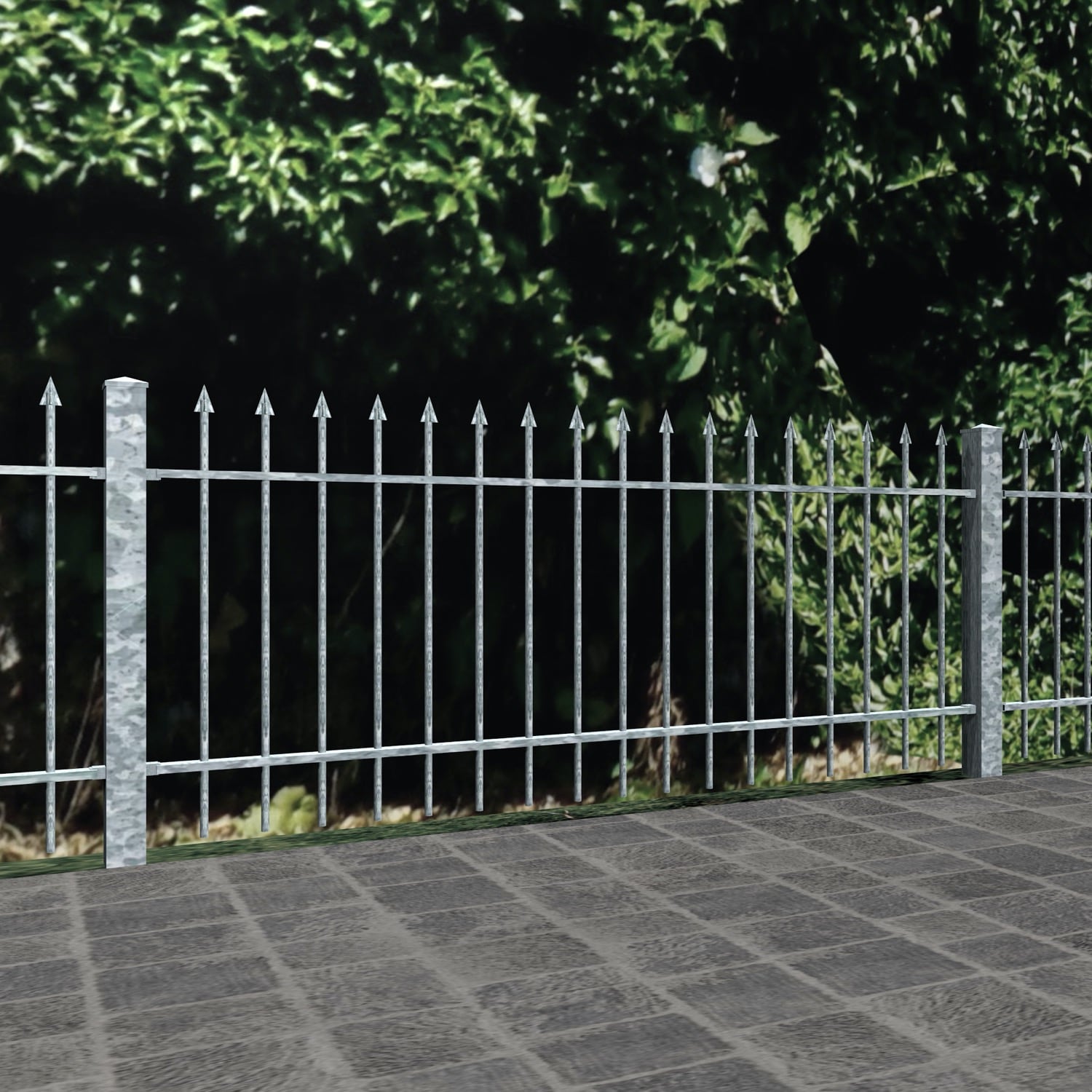 100692; clôture pièces clôture Feu Galvanisé longueur 800mm Ladenband pour épine 16mm