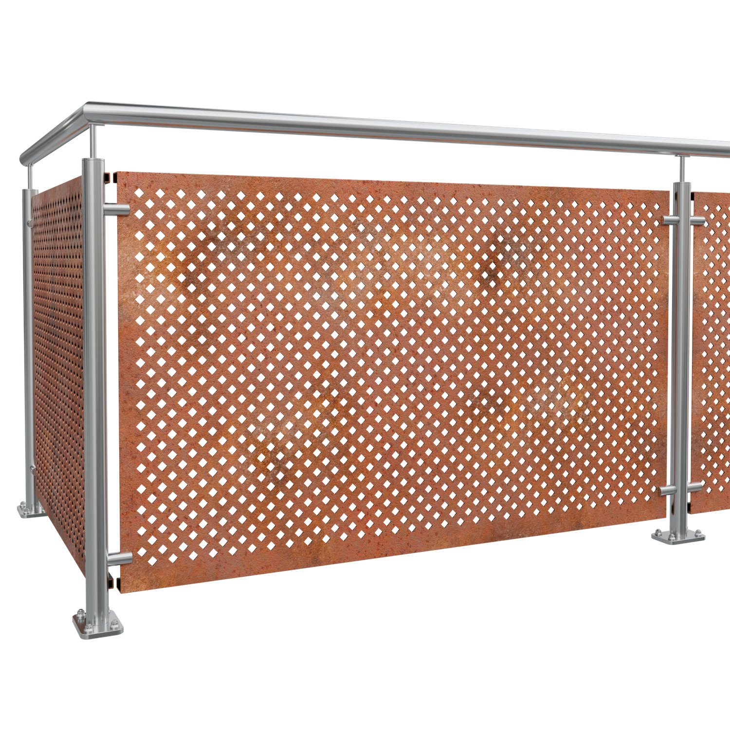 Garde-Corps de balcon en acier Corten QL DI VE