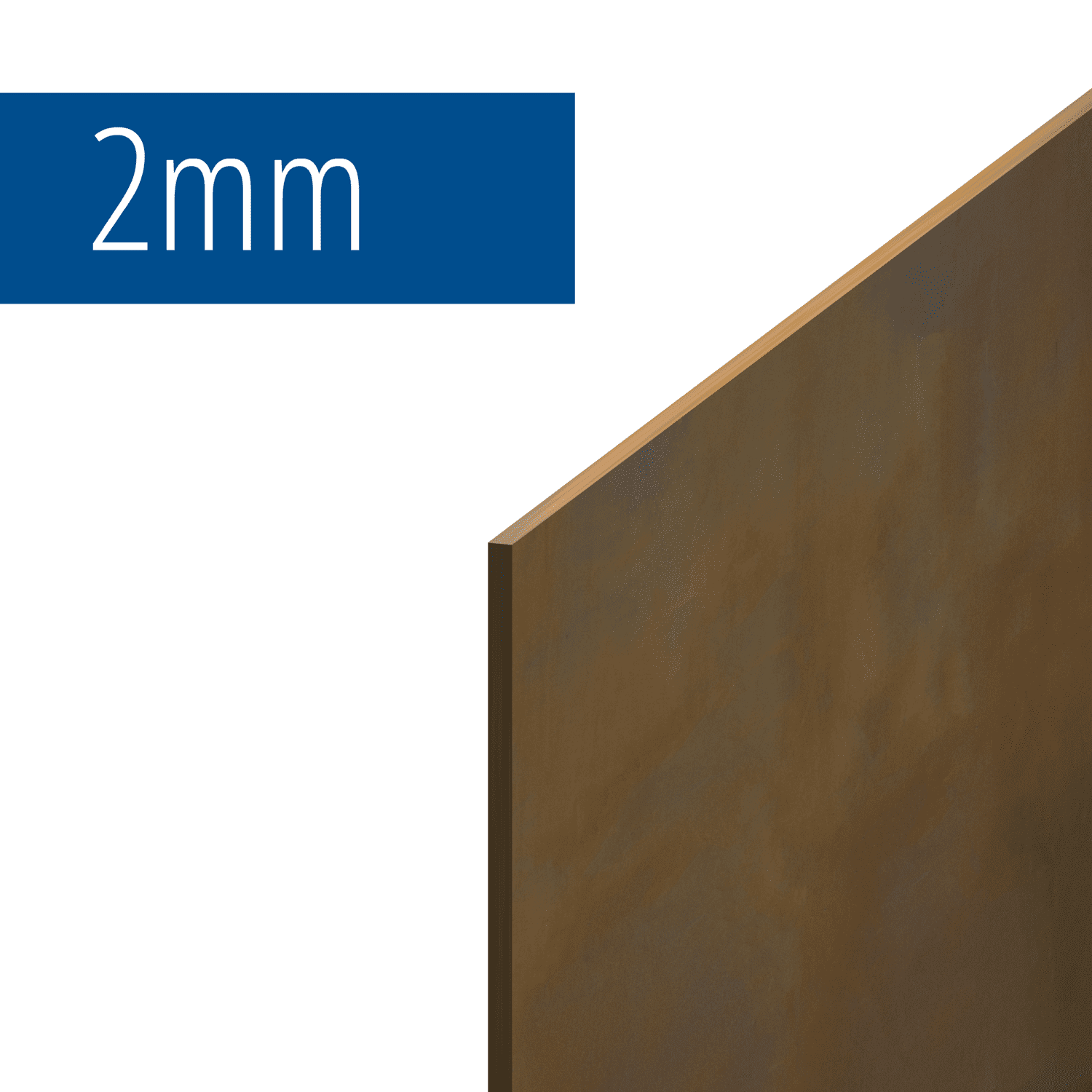 Coupe de tôle en acier Corten épaisseur 2 mm