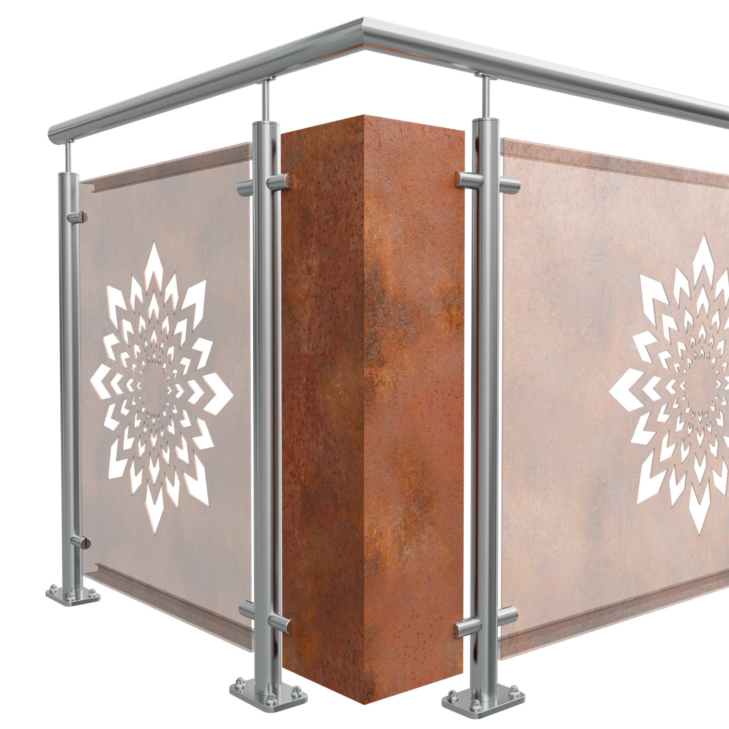 Élément d'angle Acier Corten KL
