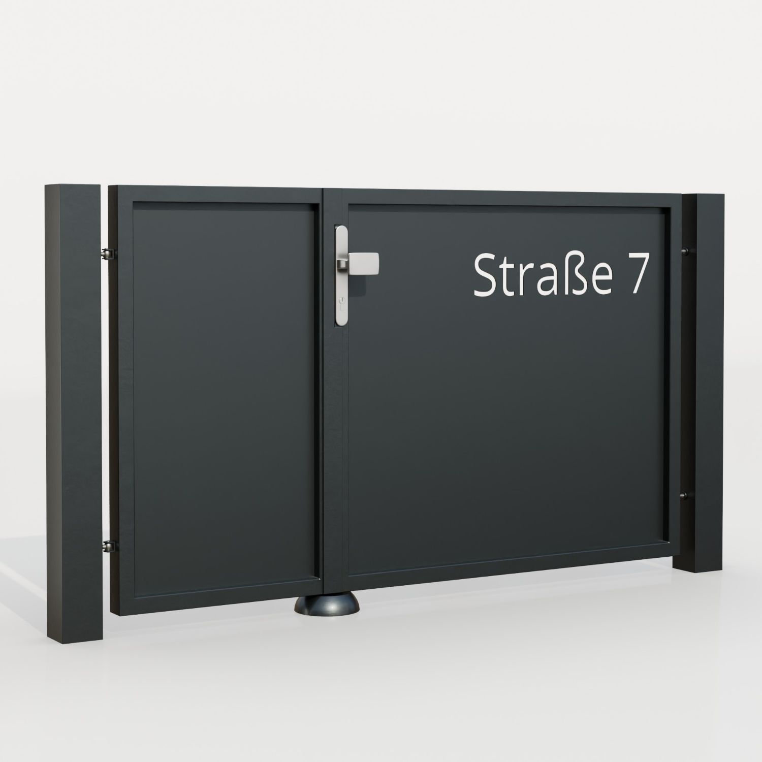 Brise-vue à 2 battants en aluminium pour portillon de jardin STR, GE
