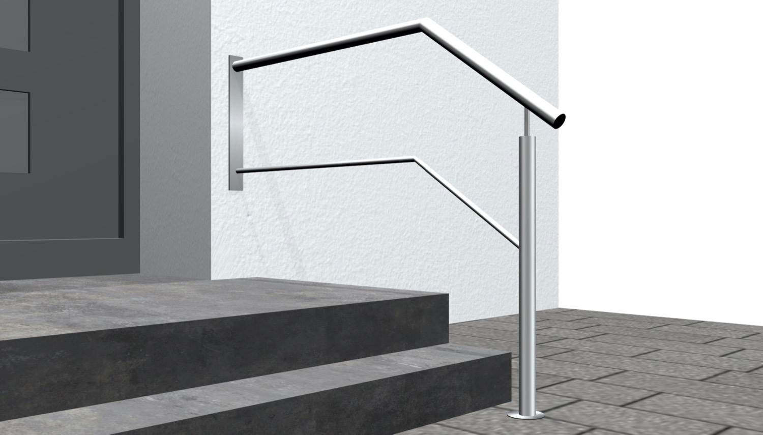 Balustrade d’escalier en acier inoxydable WTS-CL 1-6 croisillons 