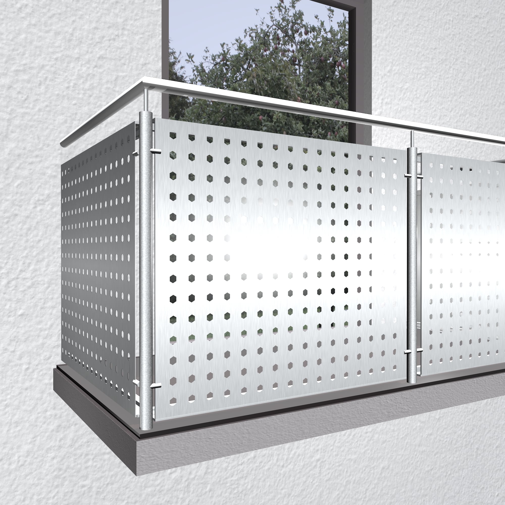 Revêtement de balcon en aluminium SK GE