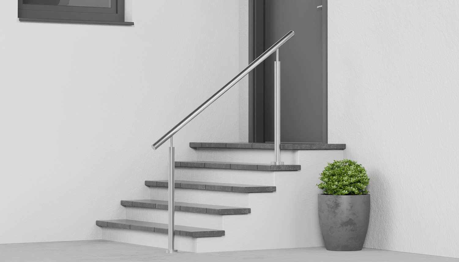 Main courante d'escalier en acier inoxydable FSG