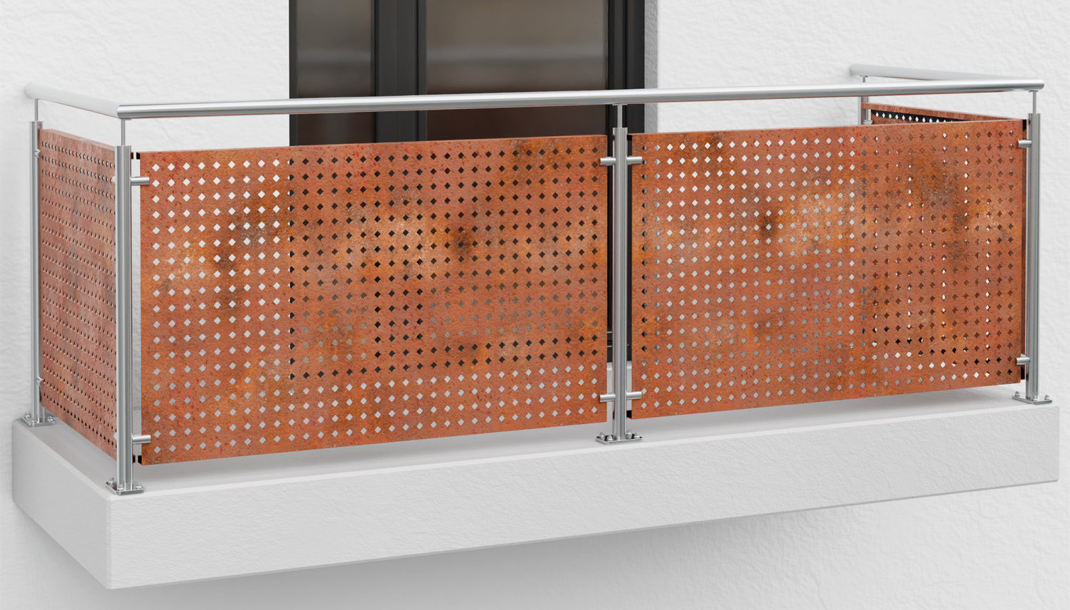 Revêtement de balcon en acier Corten QL DI GE