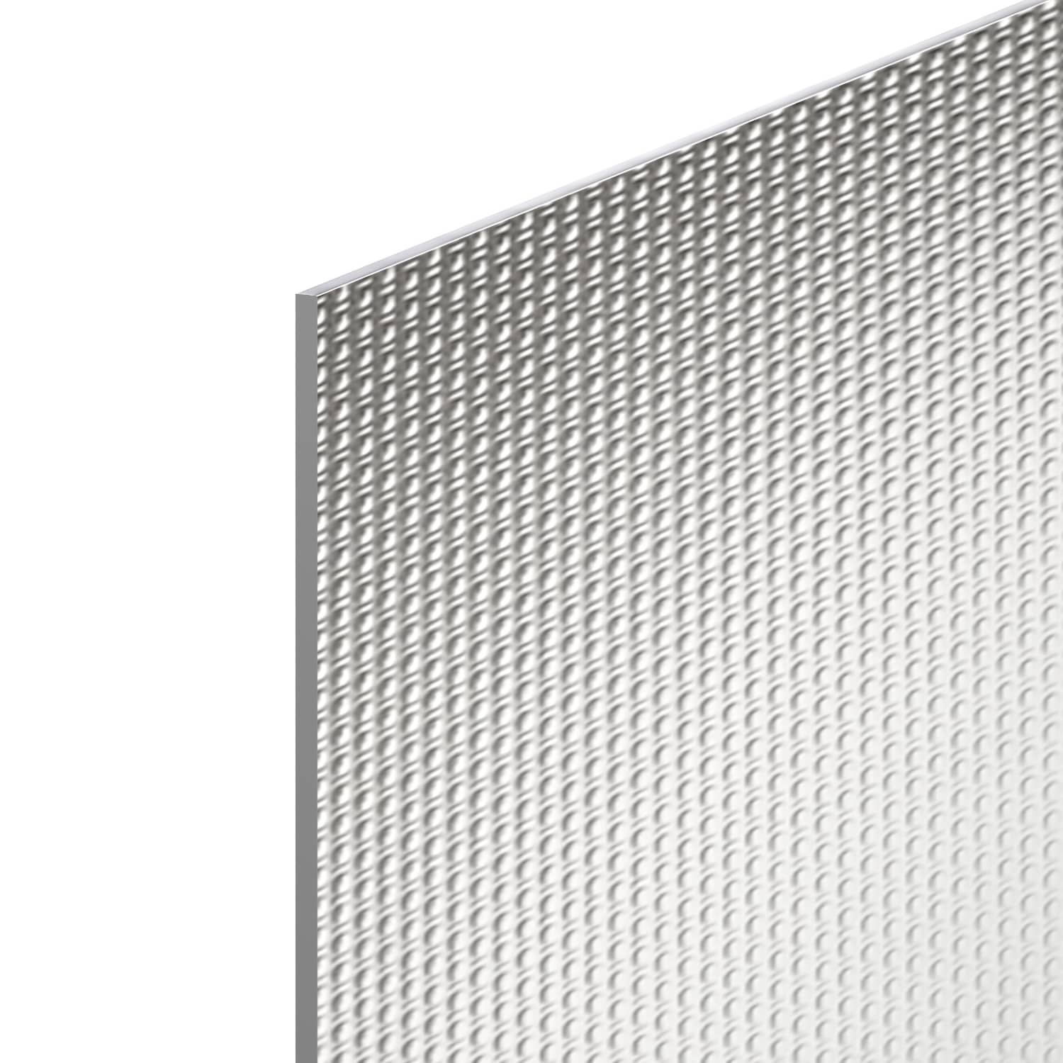 Tôle texturée Acier inoxydable Lin 