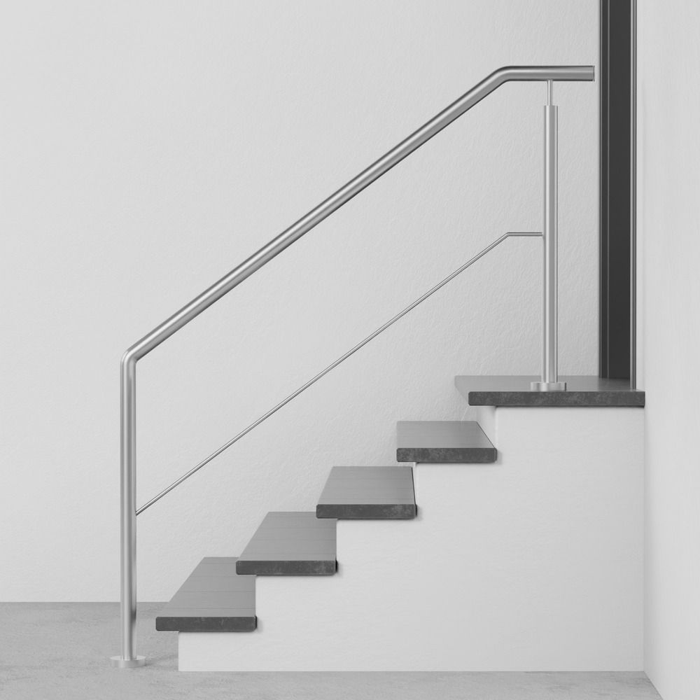 Balustrade d’escalier en acier inoxydable FAS 1-6 croisillons 