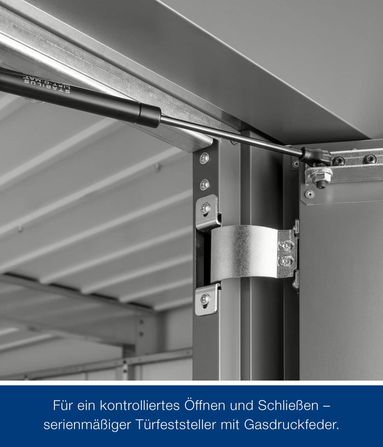 Gerätehaus Hörmann Juno Design mit Satteldach 1-flügelig