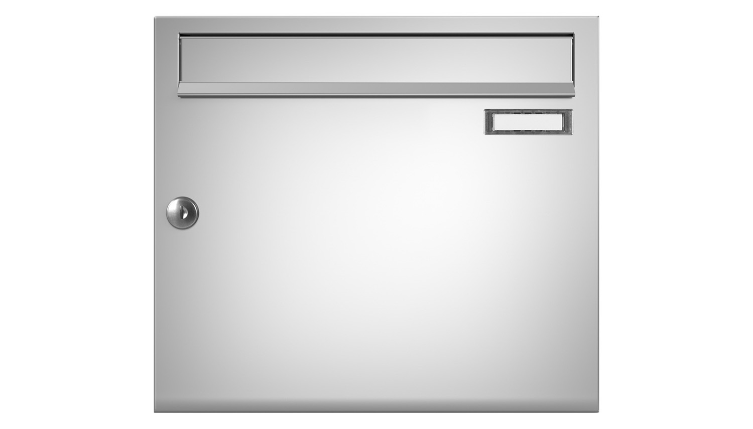 Briefkastenanlage | Aufputz | 1-fach | Senkrecht | Edelstahl