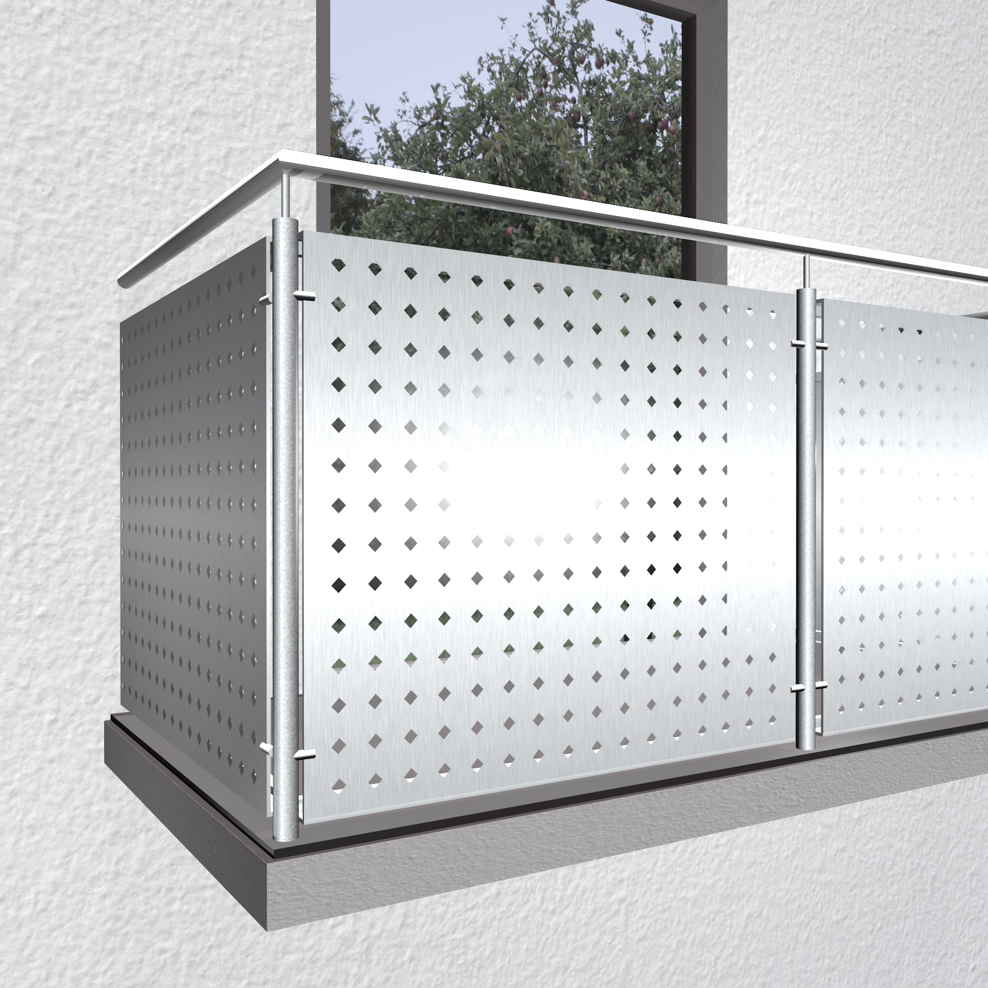 Garde-Corps de balcon en aluminium QL DI GE