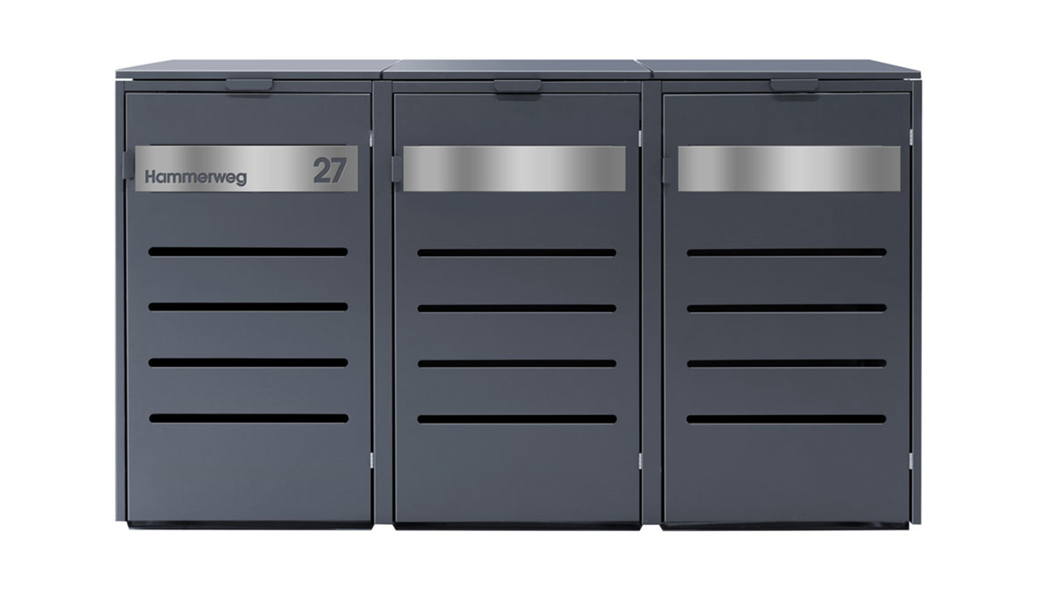 Mülltonnenbox Alu 3-türig MTB1031 240L von KNOBLOCH