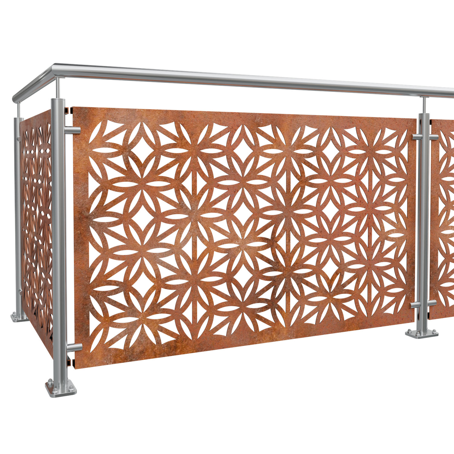 Garde-Corps de balcon en acier Corten BT