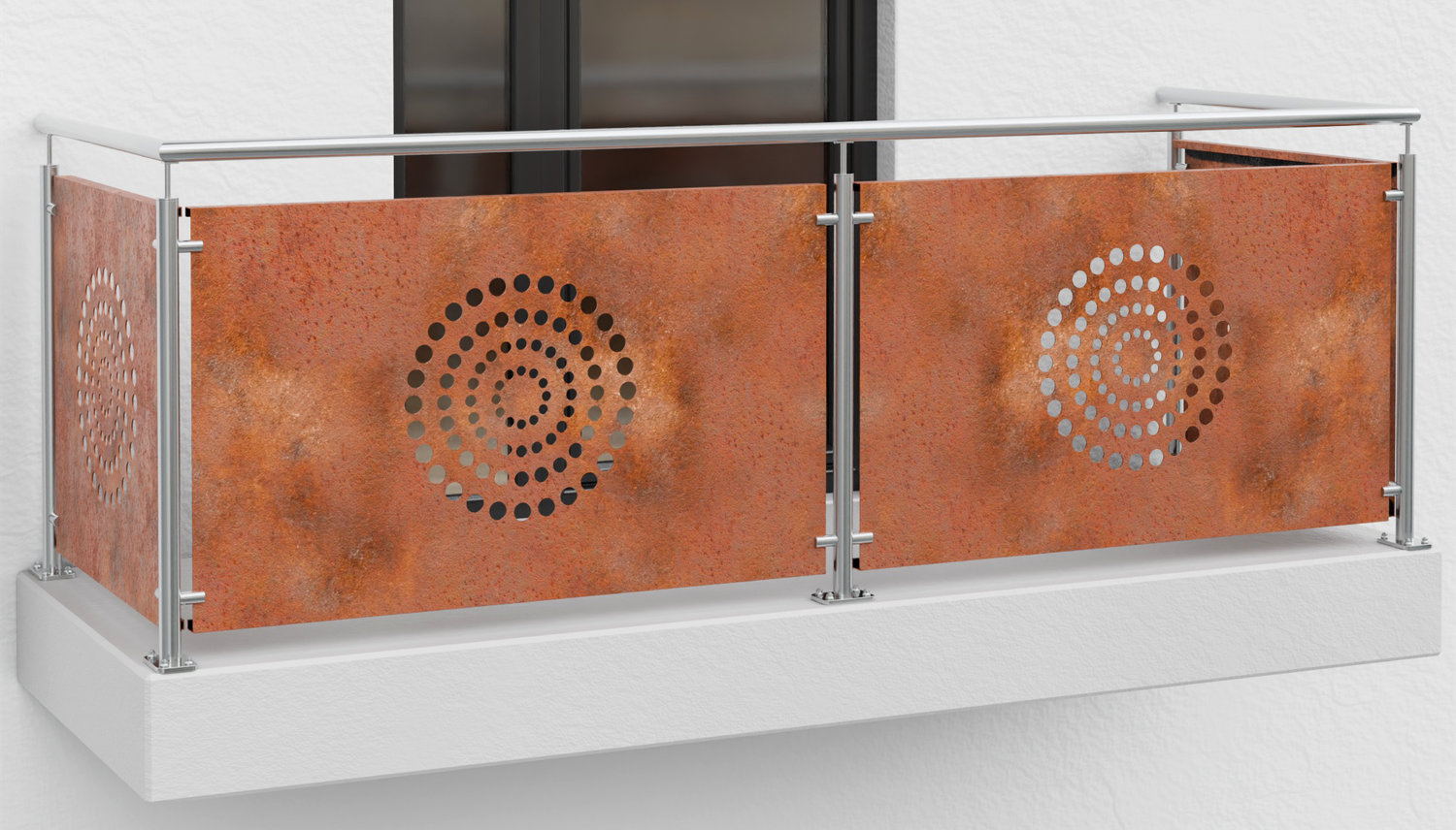 Garde-Corps de balcon en acier Corten "KR"