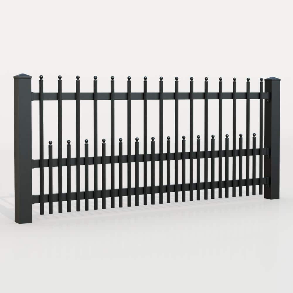 Clôture de jardin aluminium palissades DPP élégantes, GE