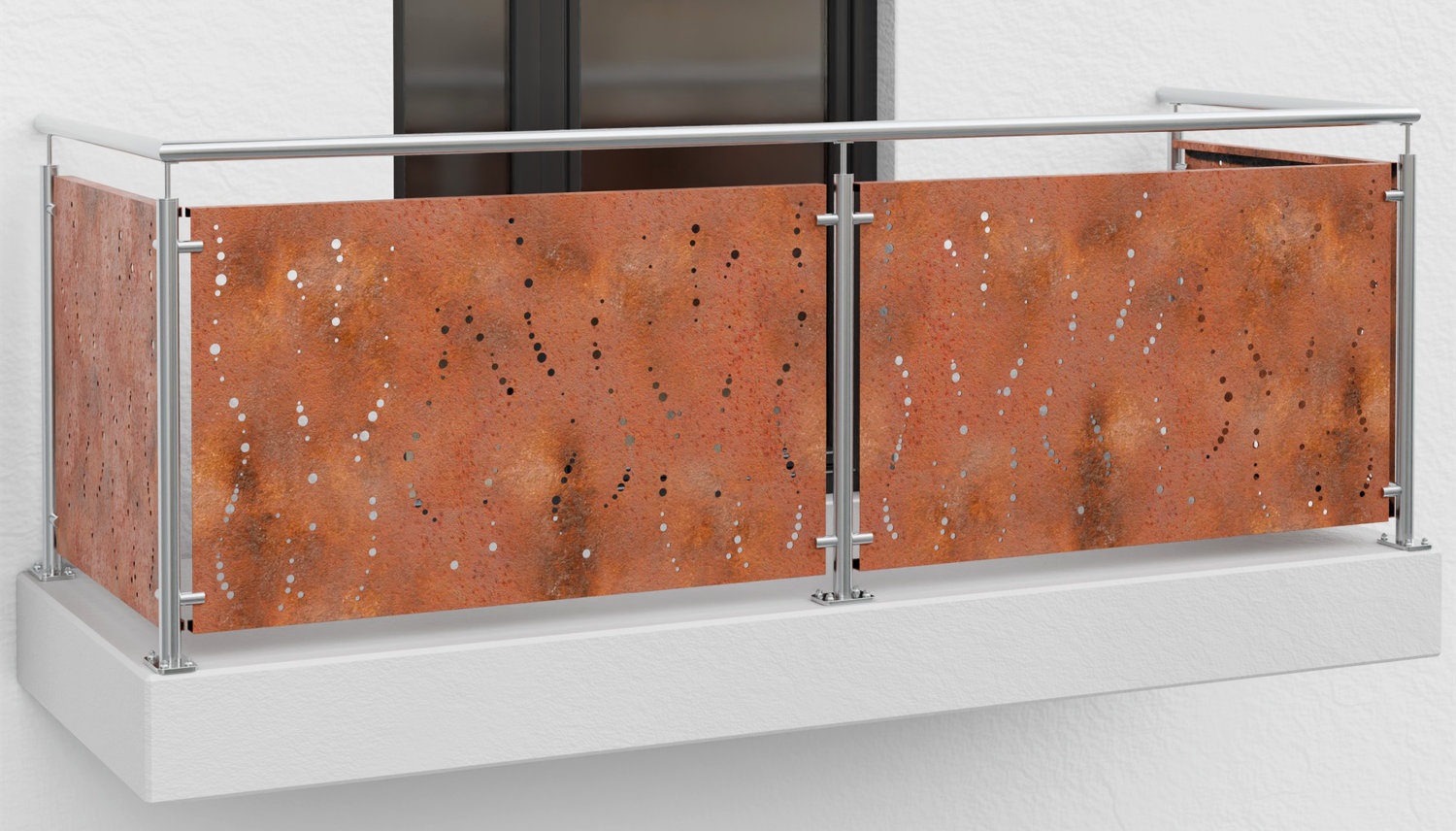 Garde-Corps de balcon en acier Corten SB