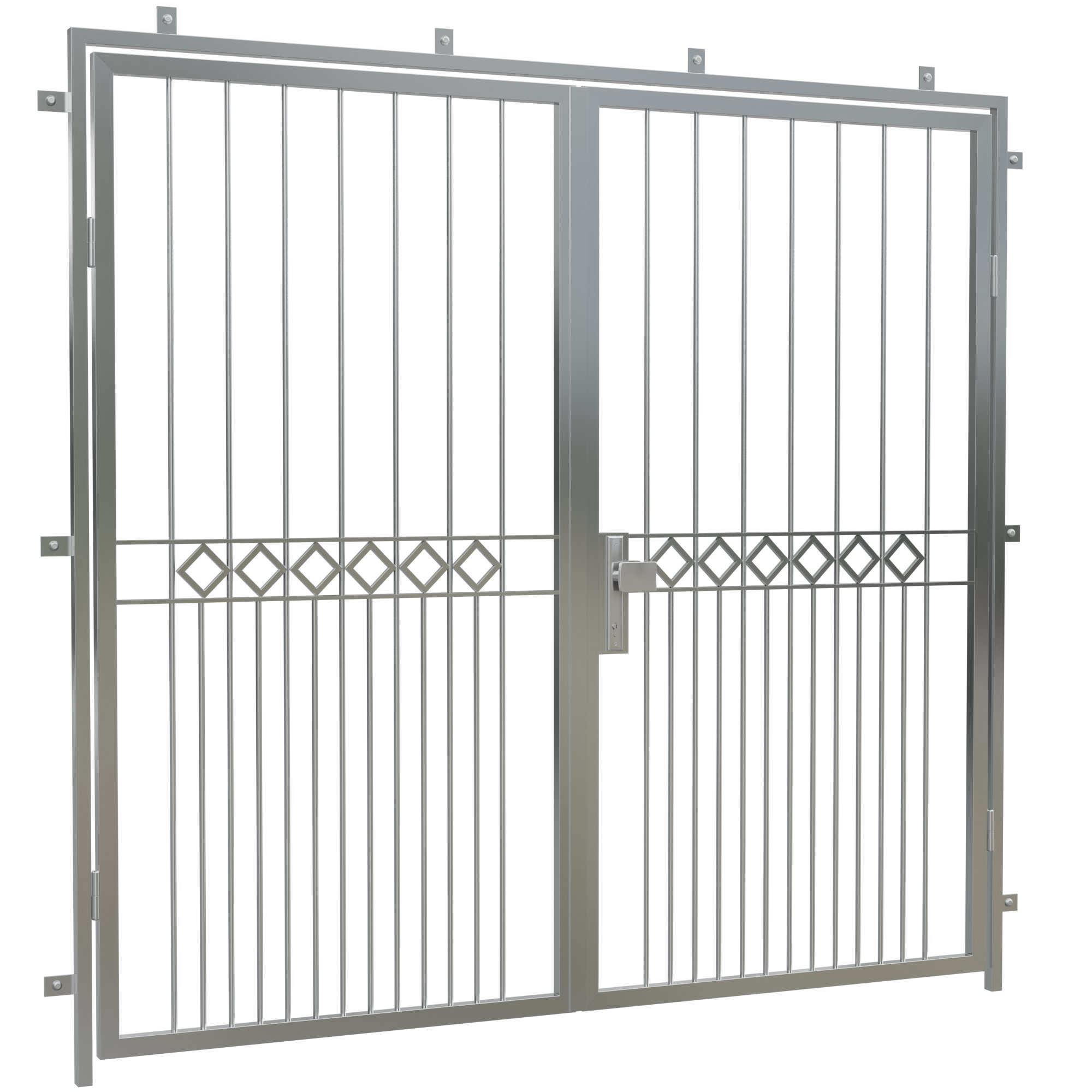 Porte grillagée en acier inoxydable série Karo