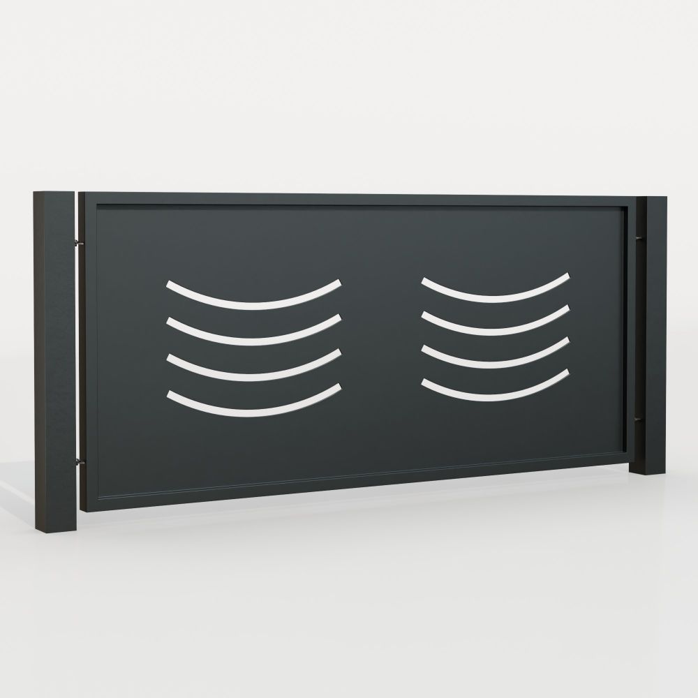 Clôture brise-vue en aluminium SN, GE