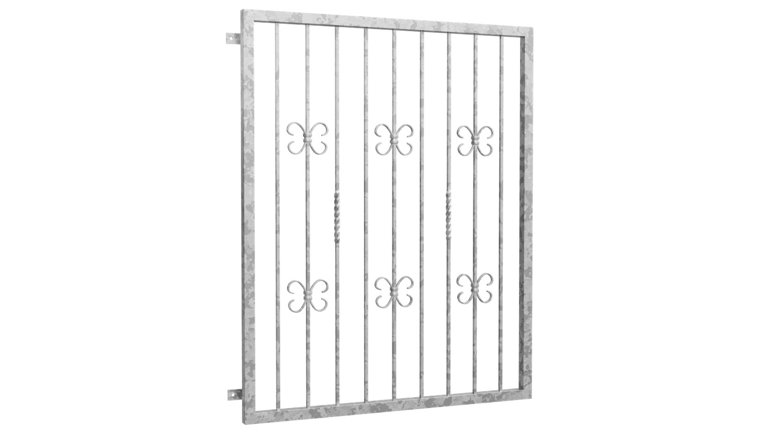 Grille de défense pour fenêtres en acier galvanisé Baroque 