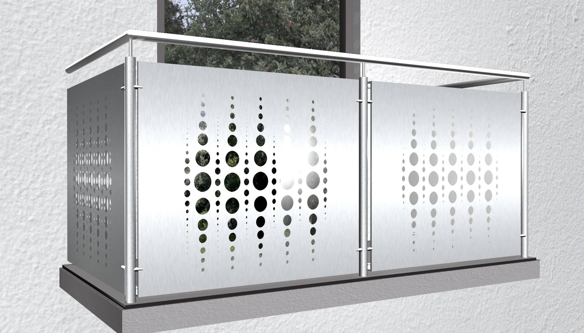 Garde-Corps de balcon en aluminium PE