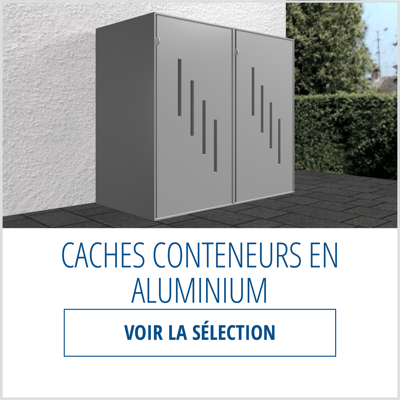 Achetez en ligne un Cache-poubelle en métal