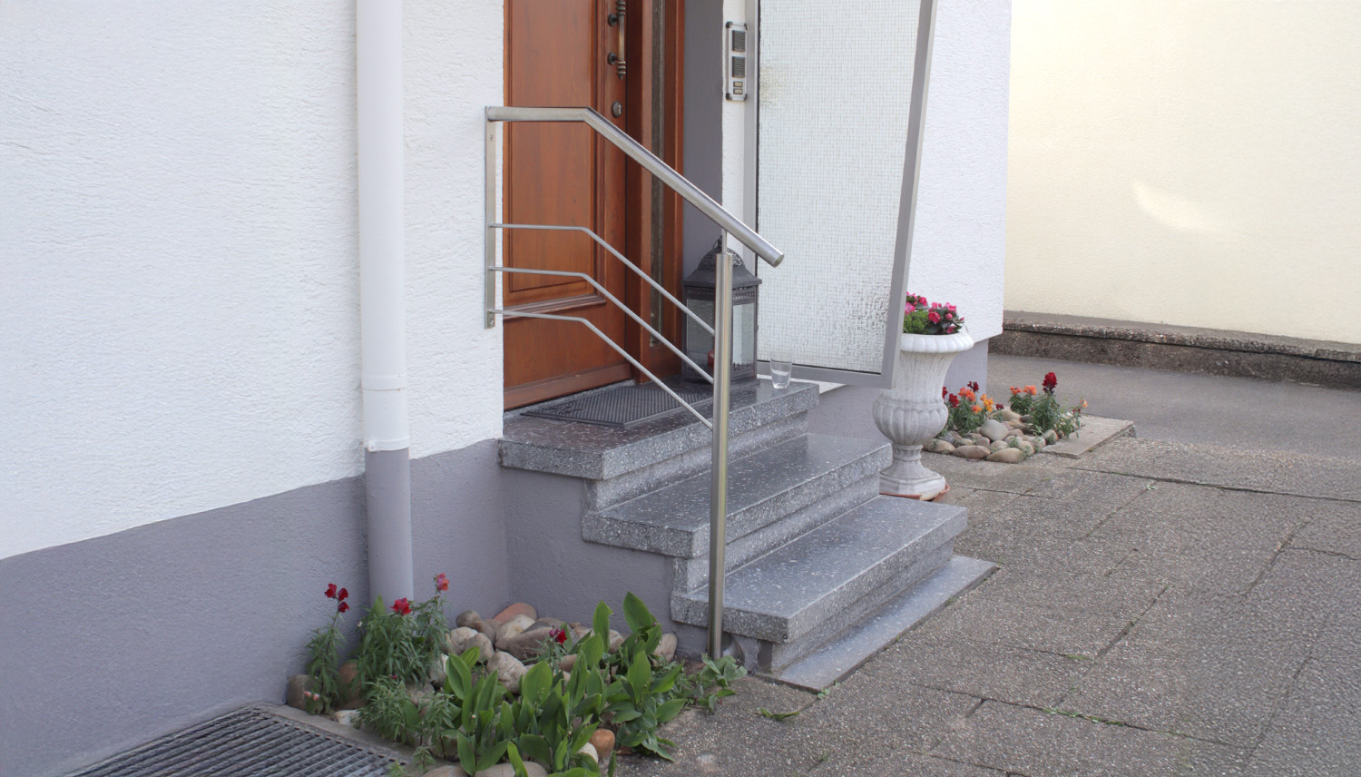 Balustrade d’escalier en acier inoxydable WTS 1-6 croisillons 