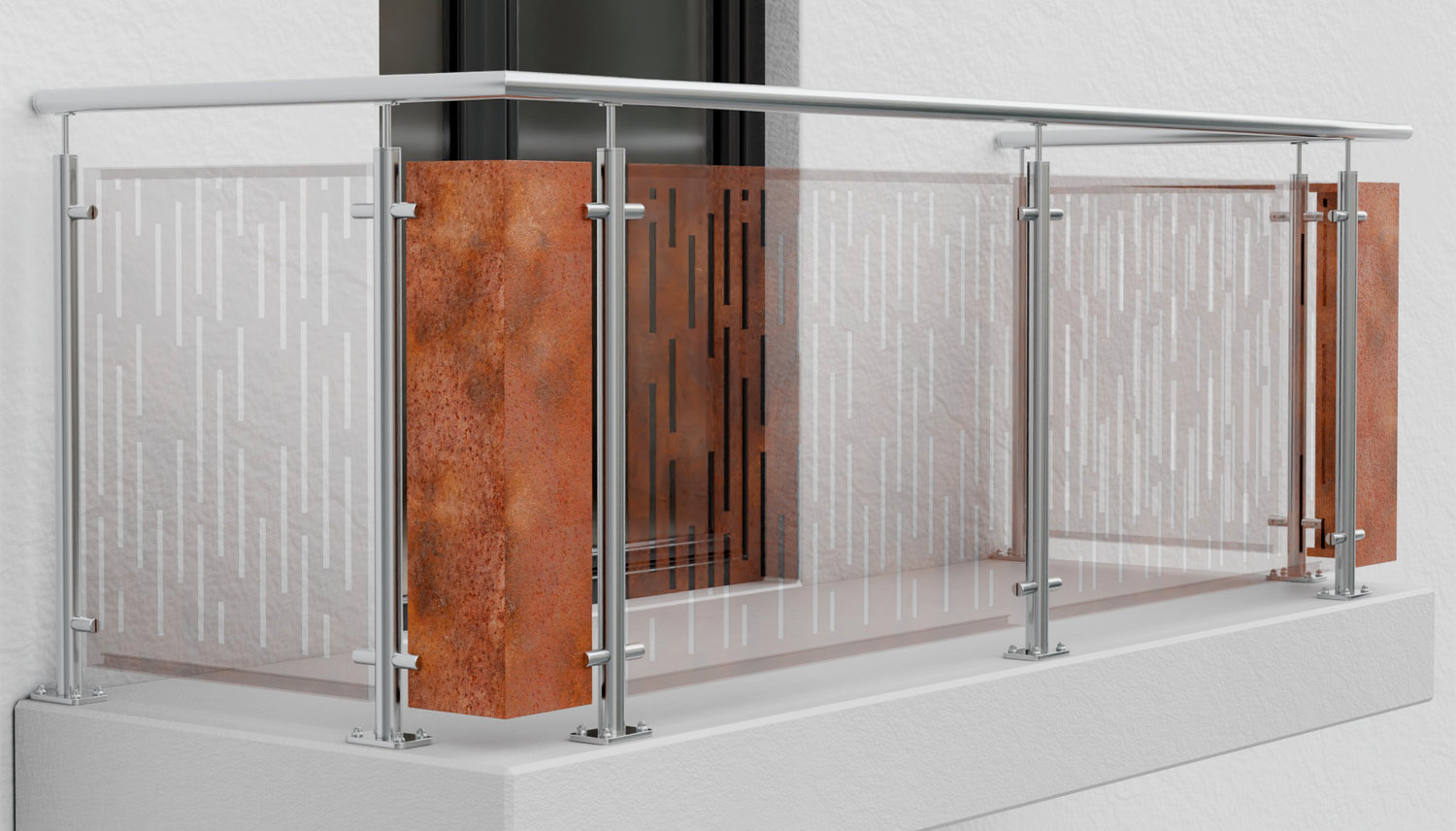Élément d'angle Acier Corten SF VE