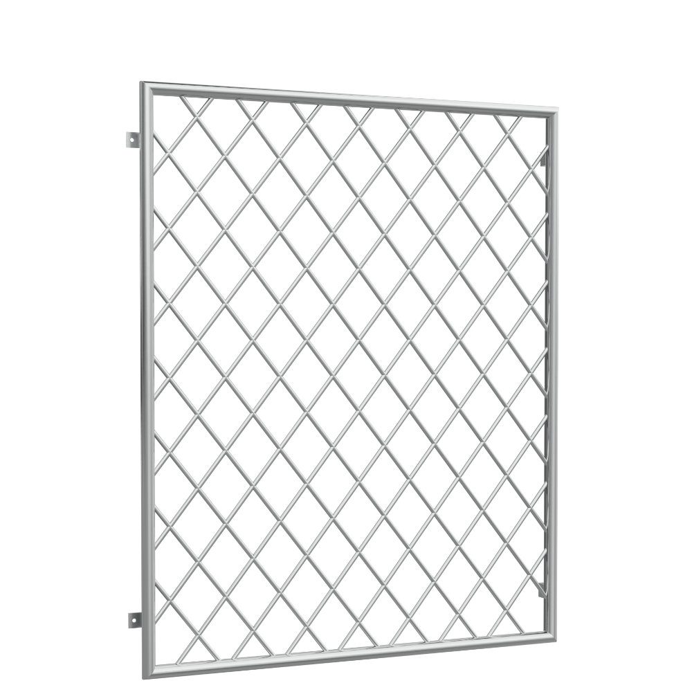 Grille de défense pour fenêtres en acier inoxydable barre ronde en forme de losange