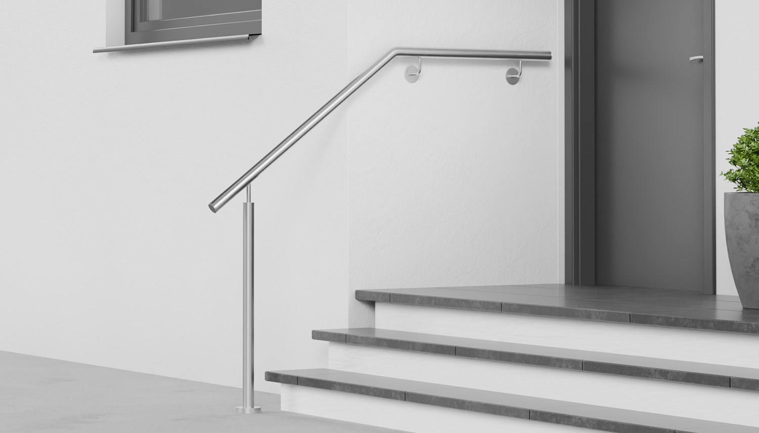 Main courante d'escalier en acier inoxydable WTSS-CL