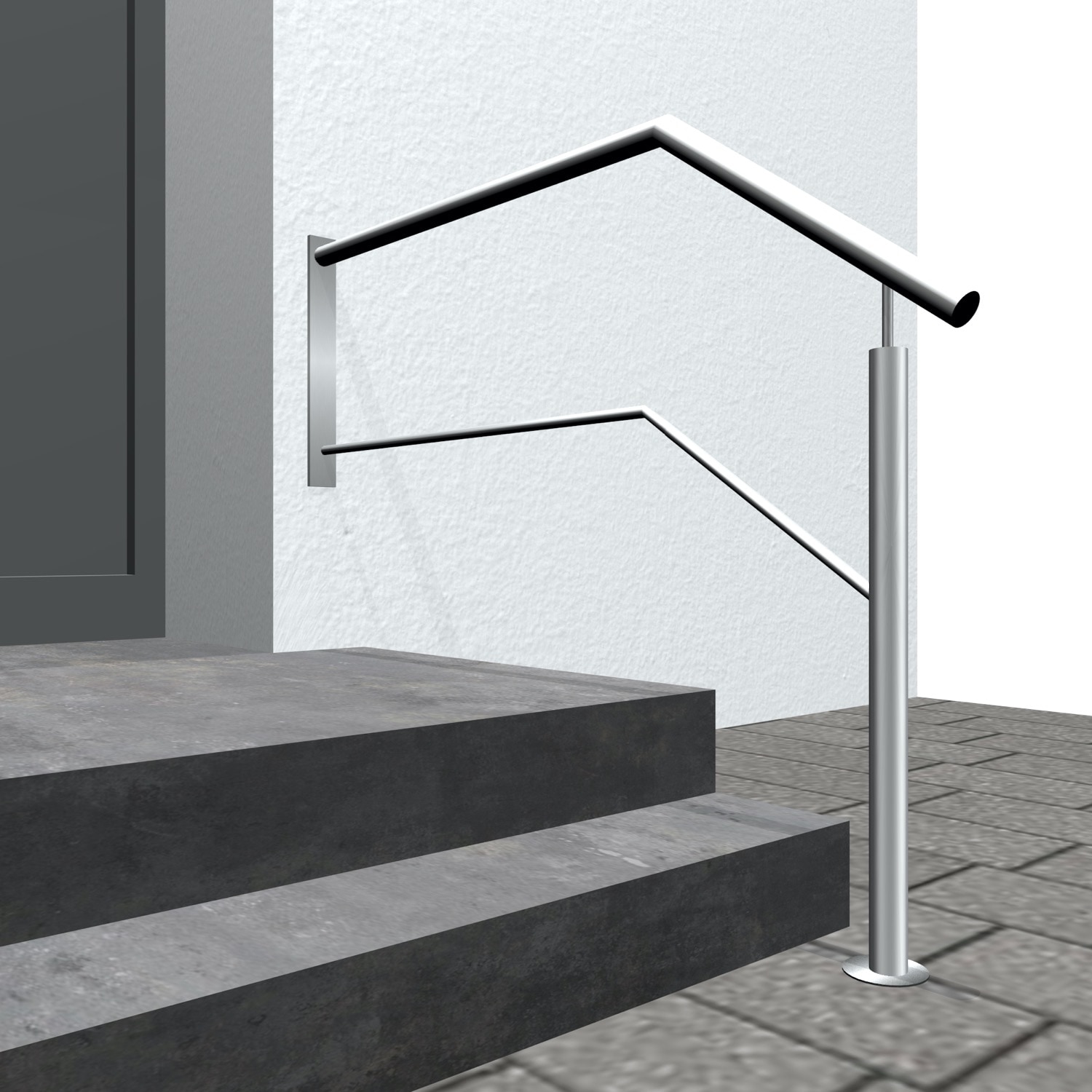 Balustrade d’escalier en acier inoxydable WTS-CL 1-6 croisillons 