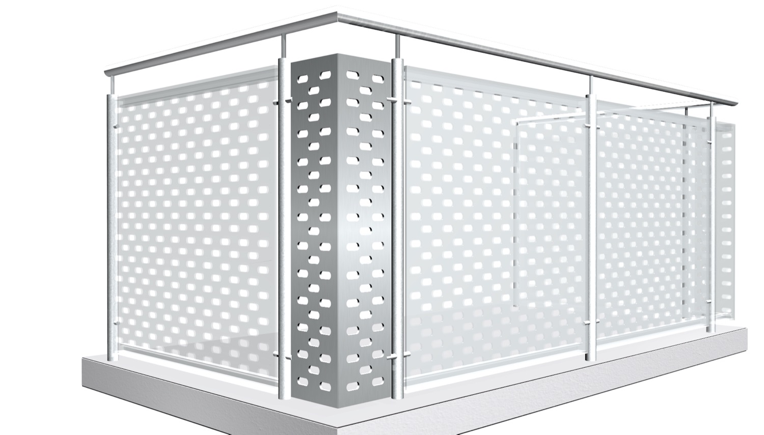 Élément d'angle en acier inoxydable LL VE