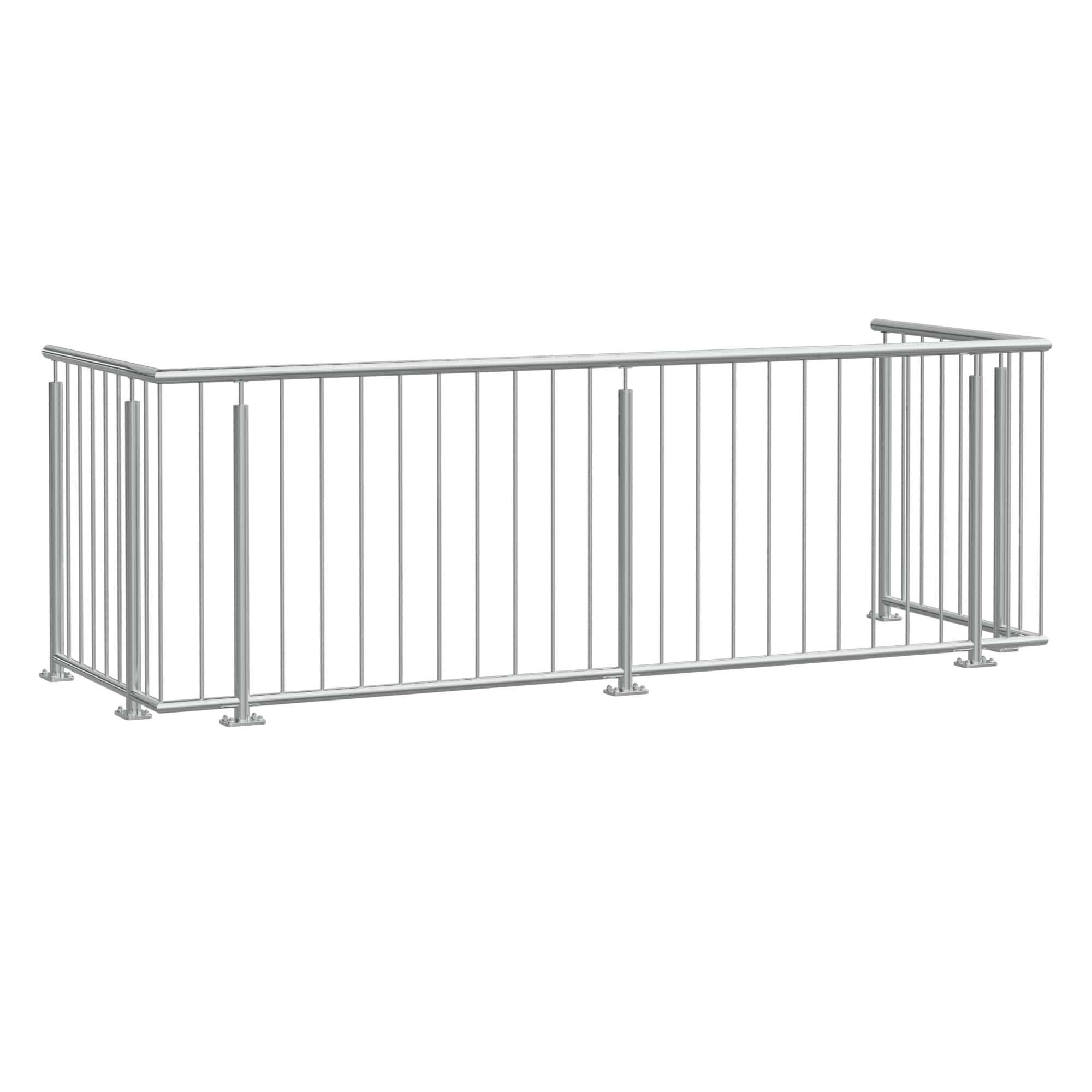Balustrade de balcon en acier inoxydable standard moderne 