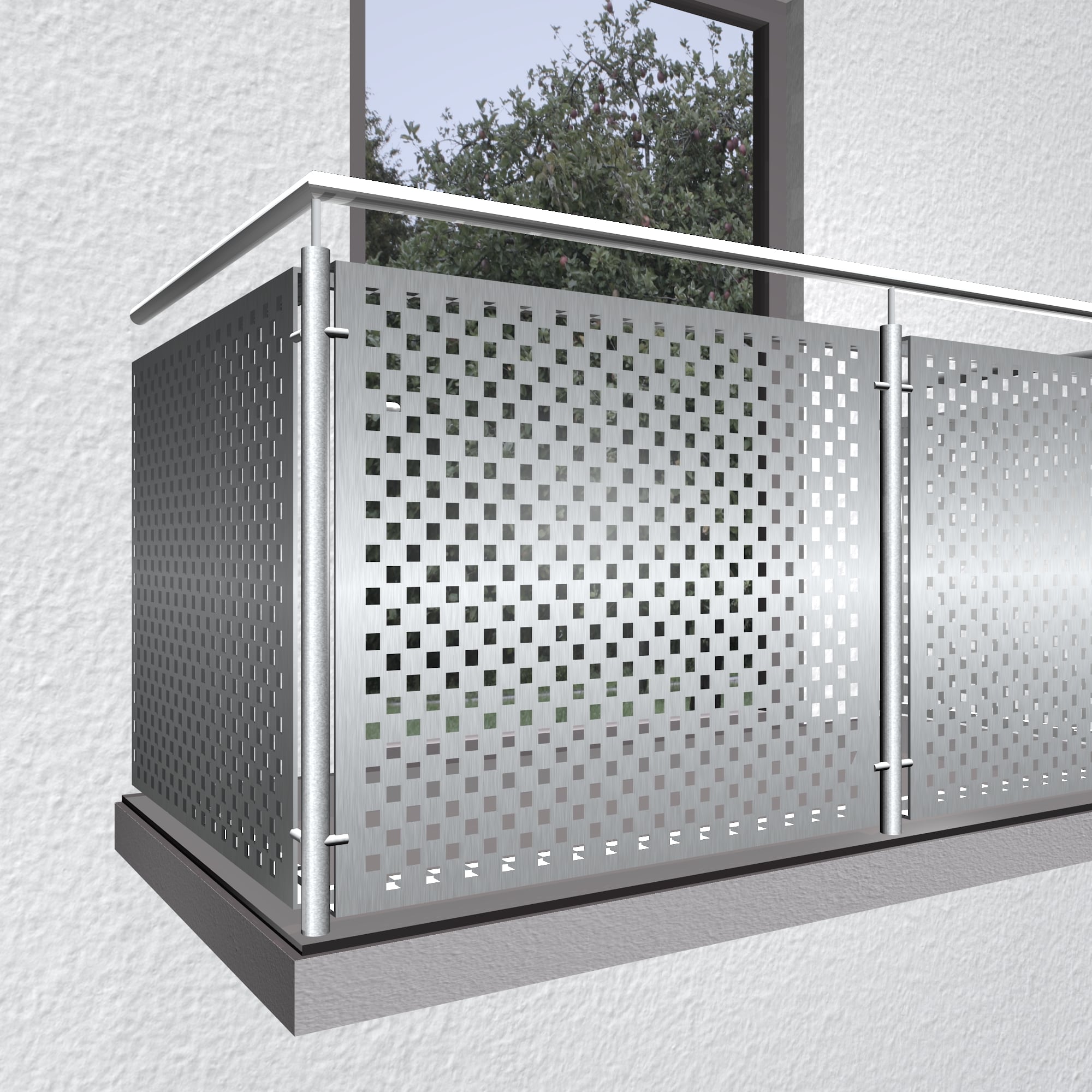 Garde-Corps de balcon en acier inoxydable QL VE