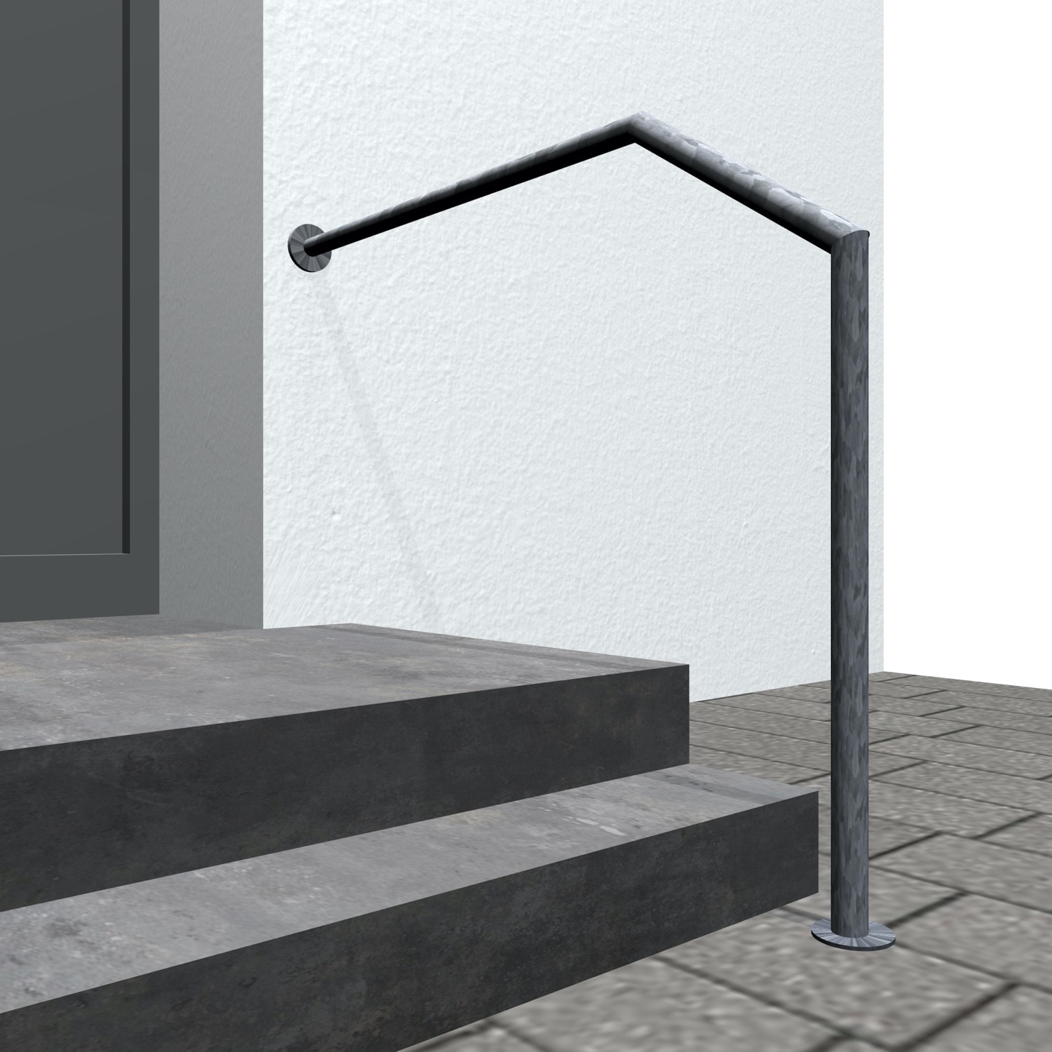 Main courante d'escalier en acier galvanisé AWT-CL