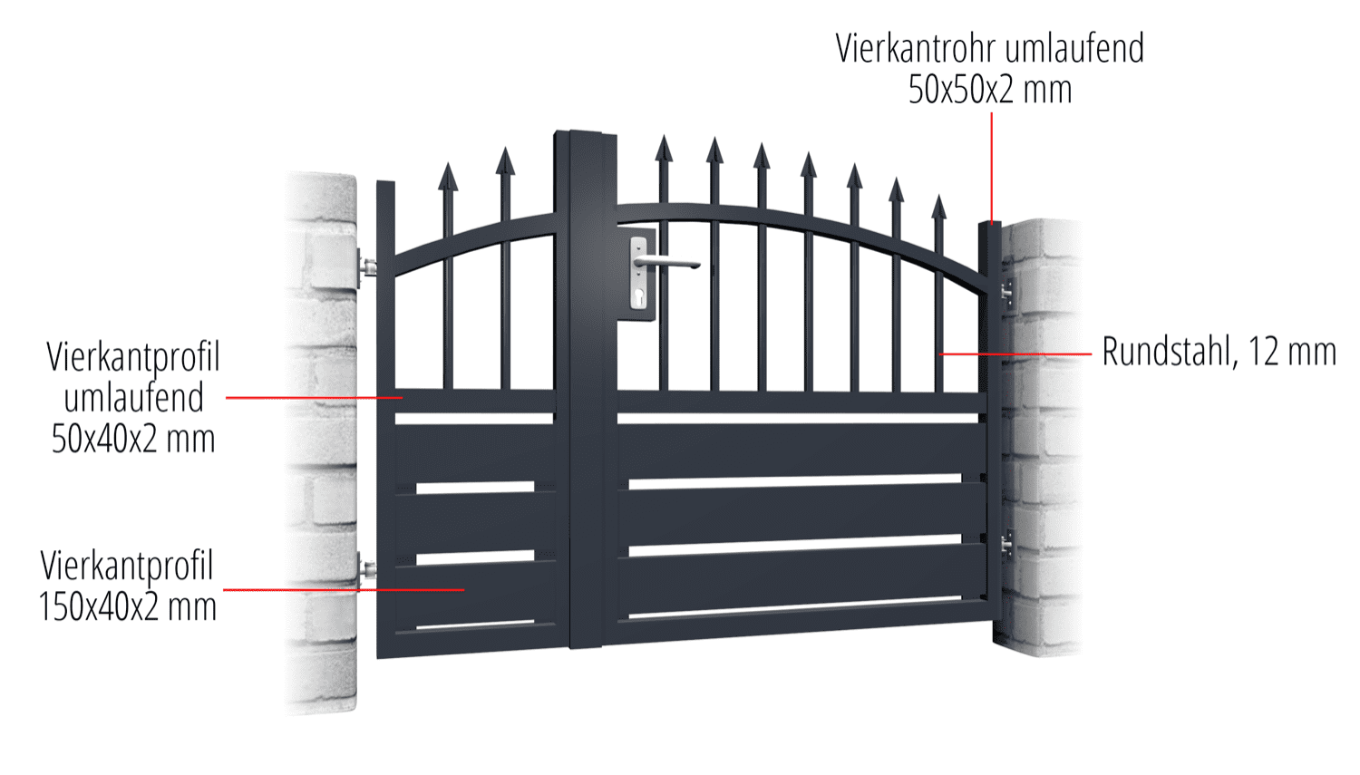 Brise-vue à 2 battants en aluminium pour portillon de jardin KSSR, OB