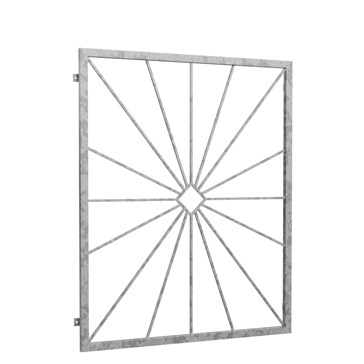 Grille de défense pour fenêtres en acier galvanisé pare-soleil