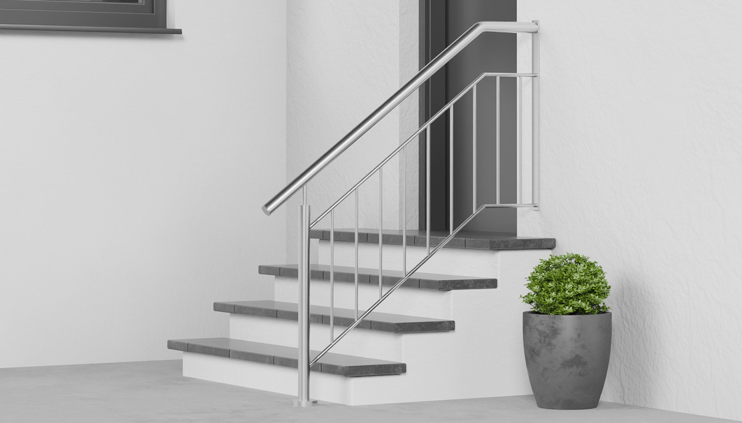 Balustrade d'escalier en acier inoxydable WTS remplissage de tige 