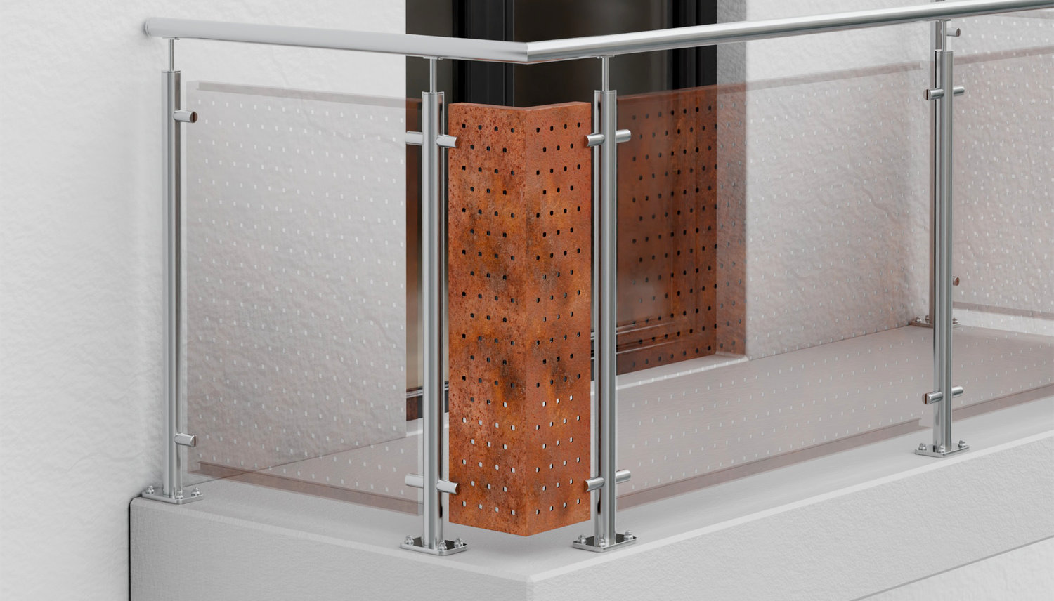 Élément d'angle Acier Corten SK VE 