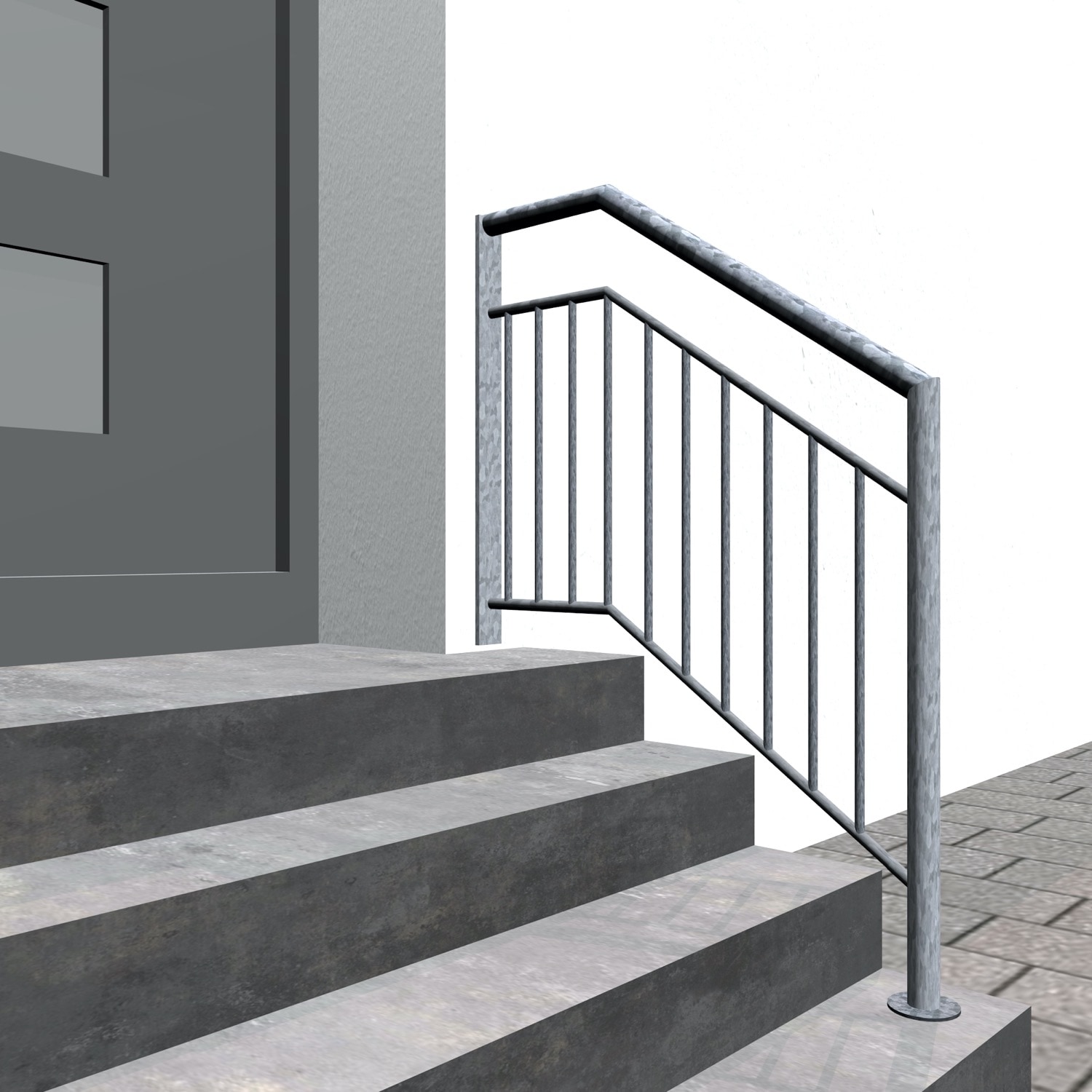 Balustrade d’escalier en acier galvanisé WT barre filling 