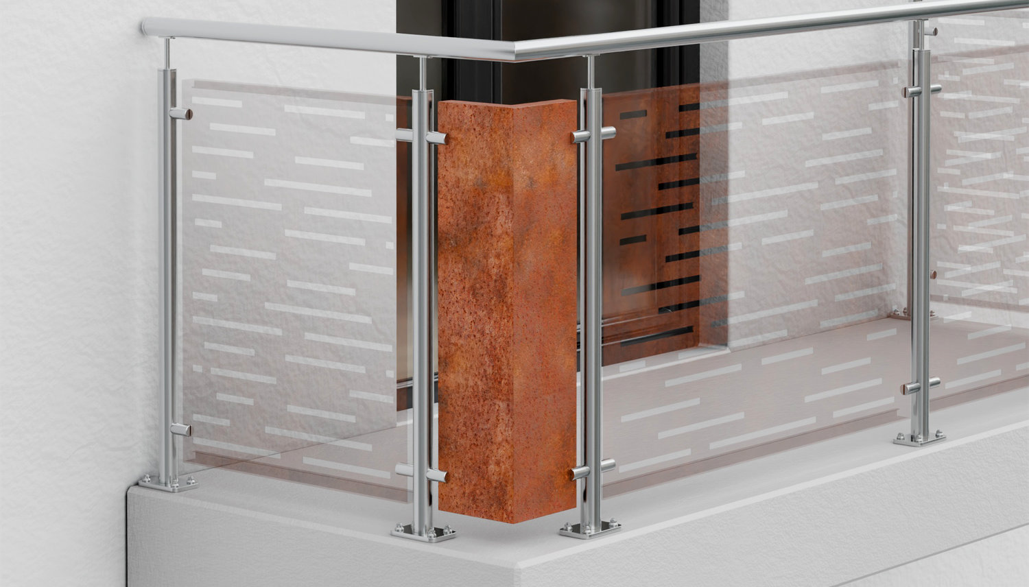 Élément d'angle Acier Corten SF HO