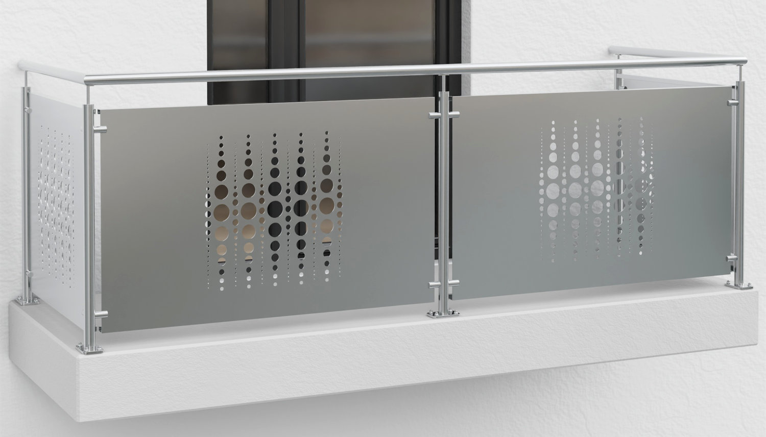 Revêtement de balcon en acier inoxydable PE
