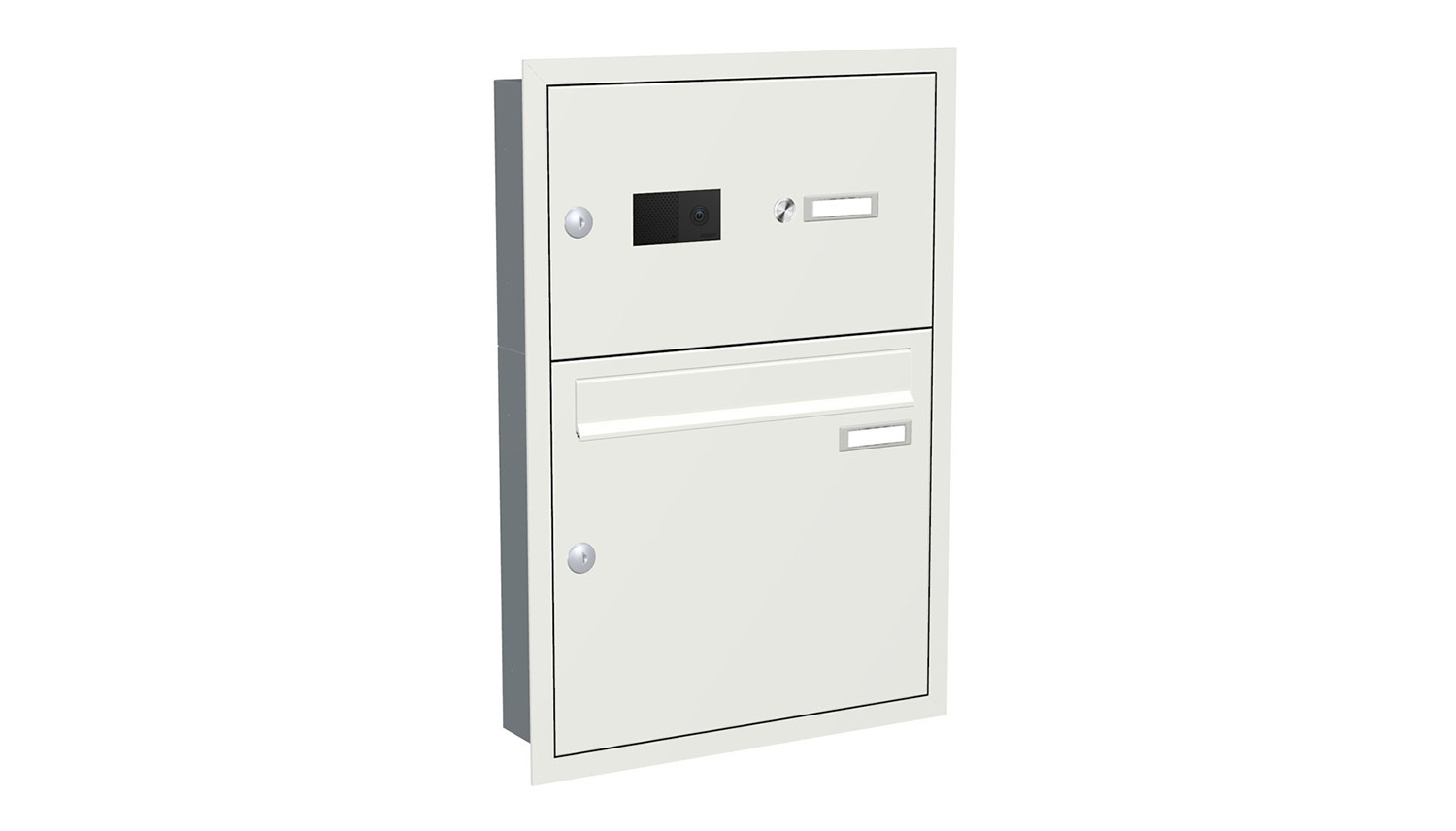 Briefkastenanlage | Unterputz | 1-fach | Senkrecht | Audio | Video | Farbe