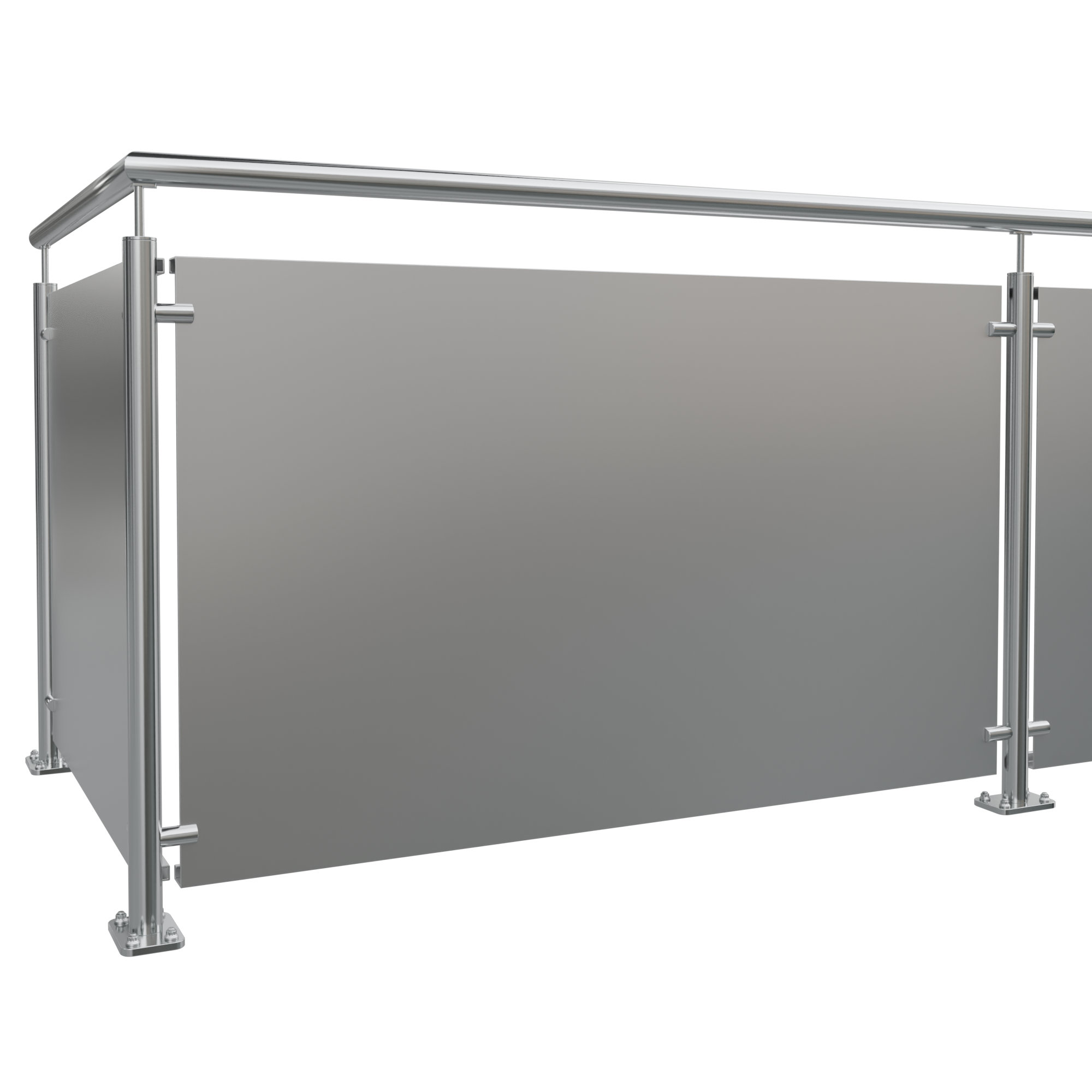 Revêtement de balcon en aluminium massif