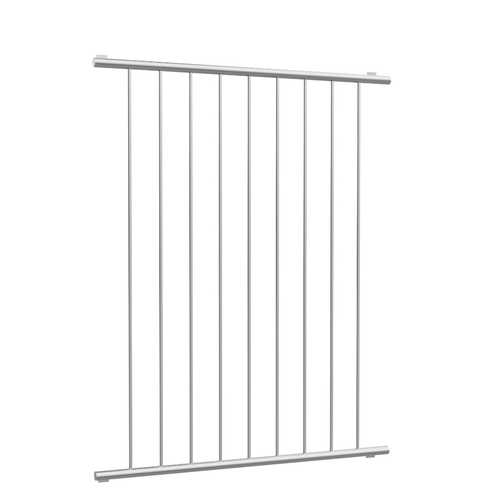 Grille de défense pour fenêtres en acier inoxydable à barre verticale 2