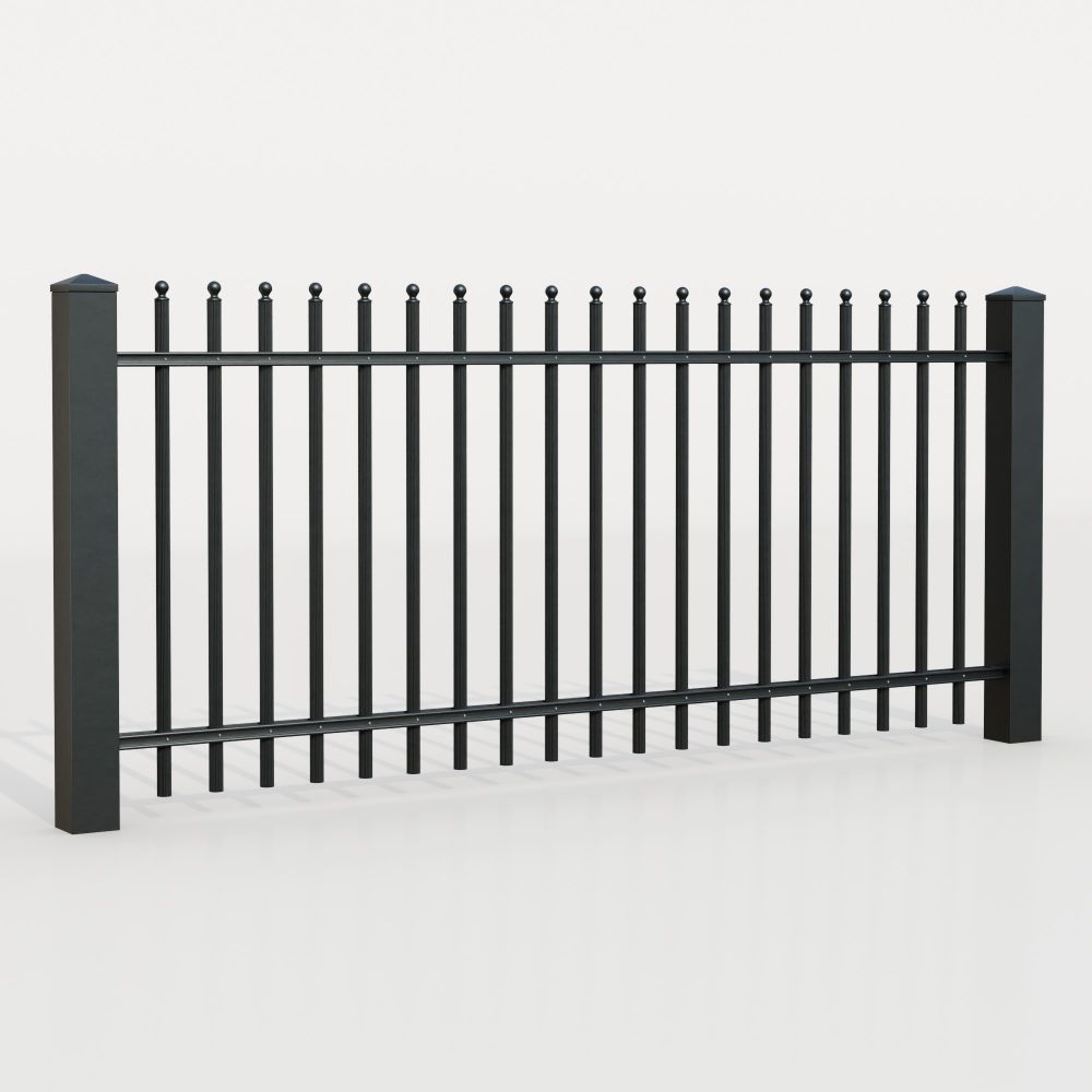Clôture de jardin aluminium palissades Classic, GE
