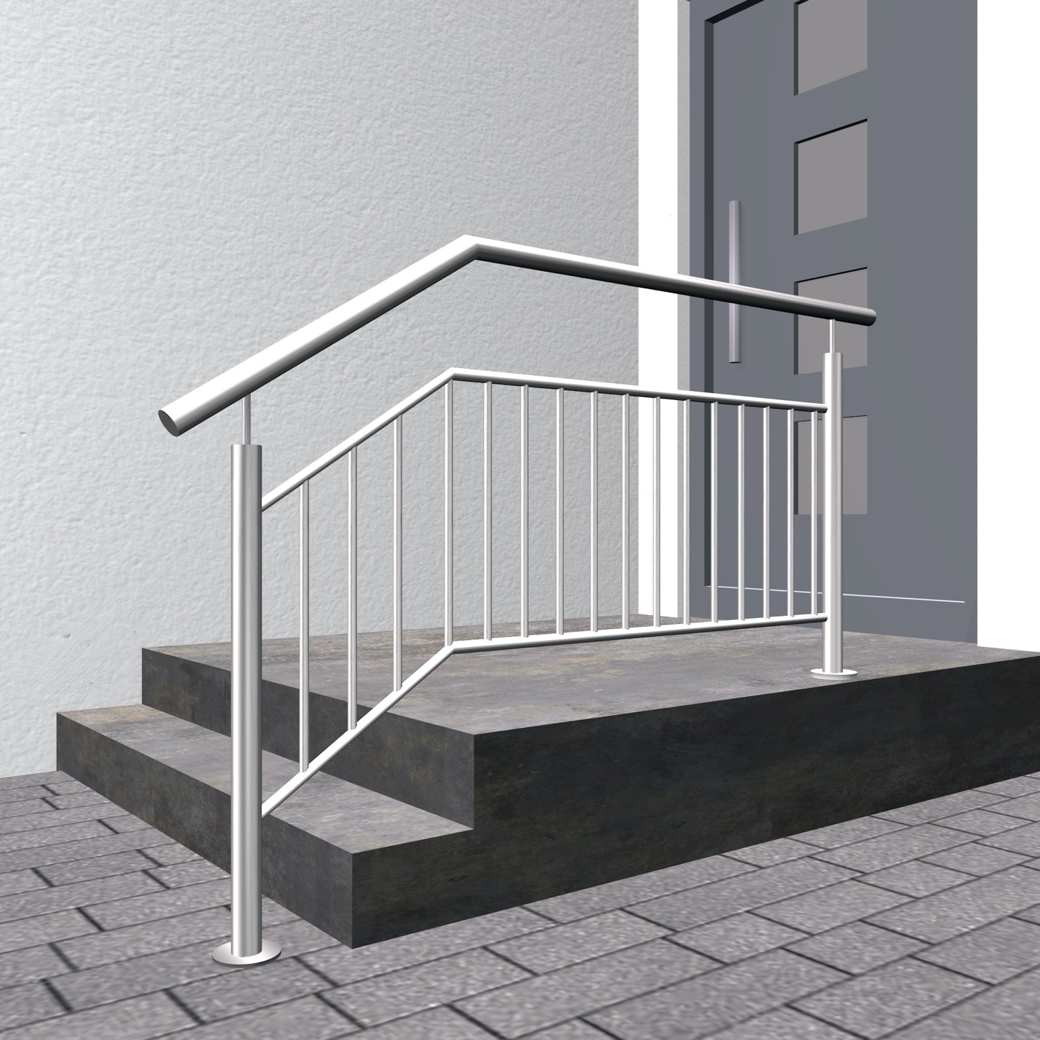 Balustrade d’escalier en acier inoxydable FS-CL Remplissage de barres 