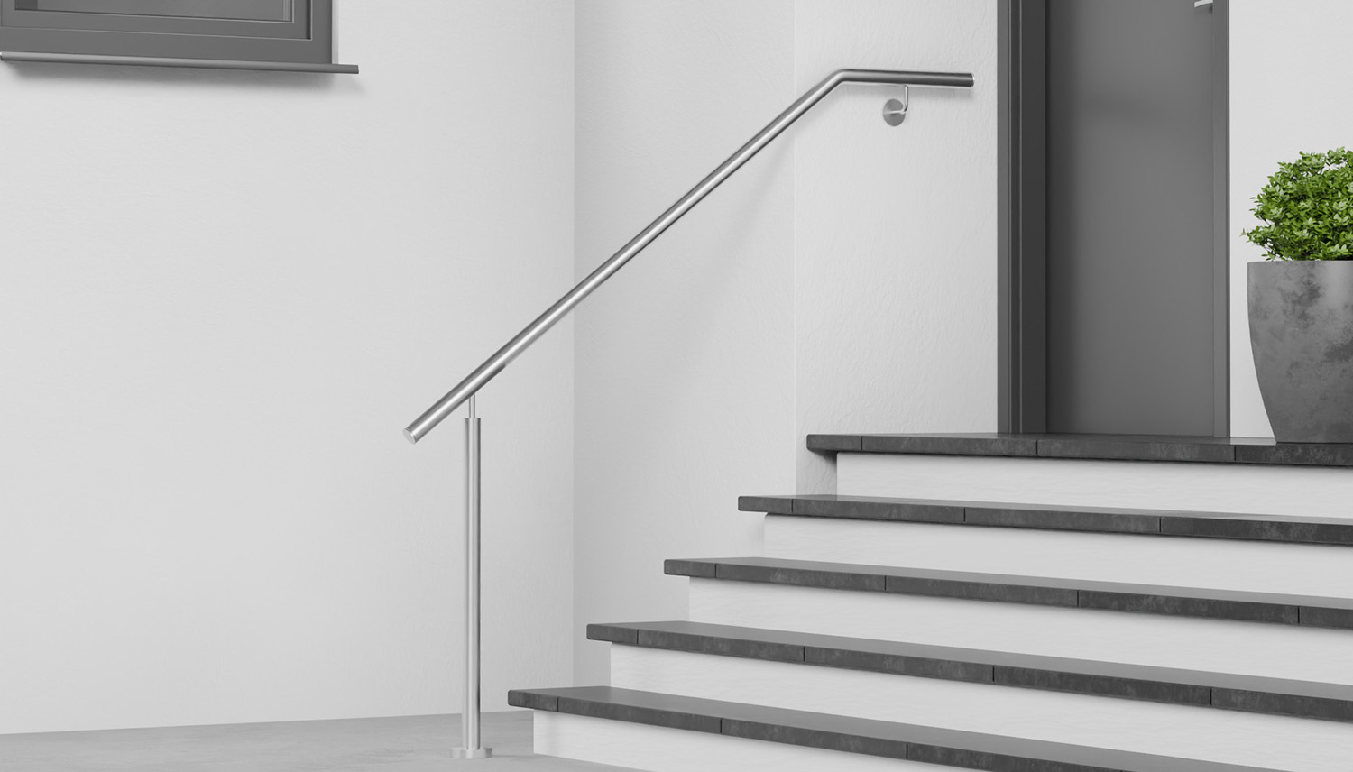Main courante d'escalier en acier inoxydable WTSS