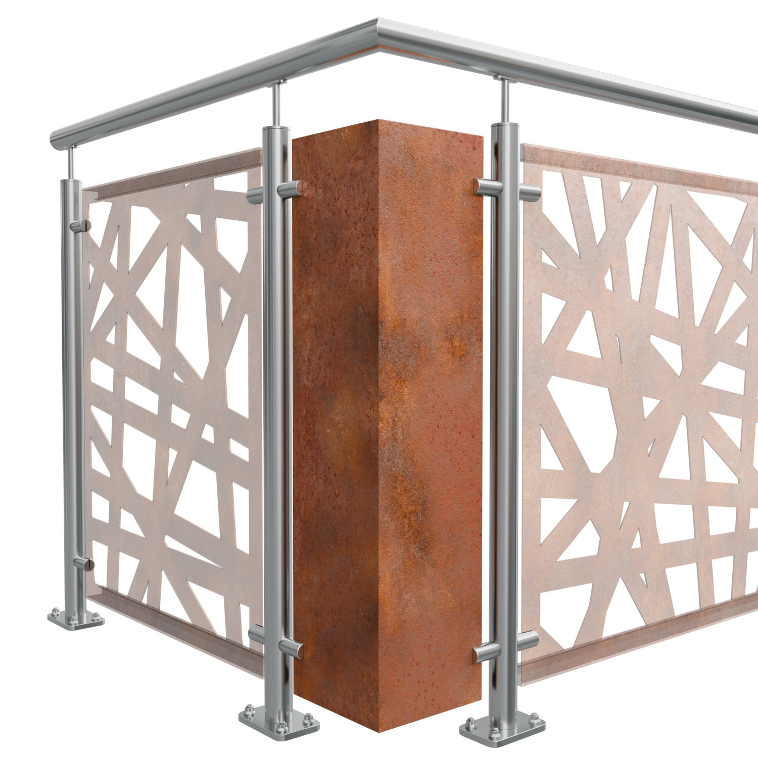 Élément d'angle Acier Corten AB